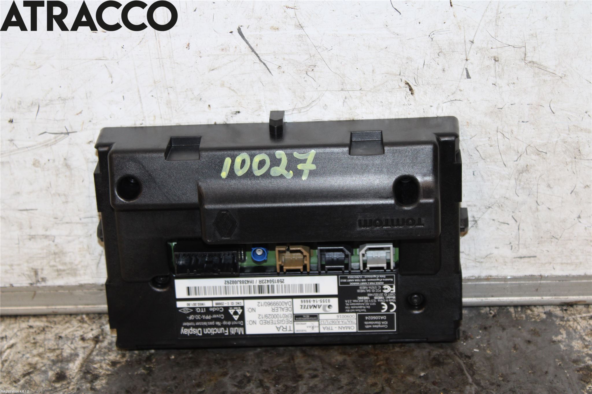 Renault ZOE/E-TECH 13- Multifunktionsdisplay