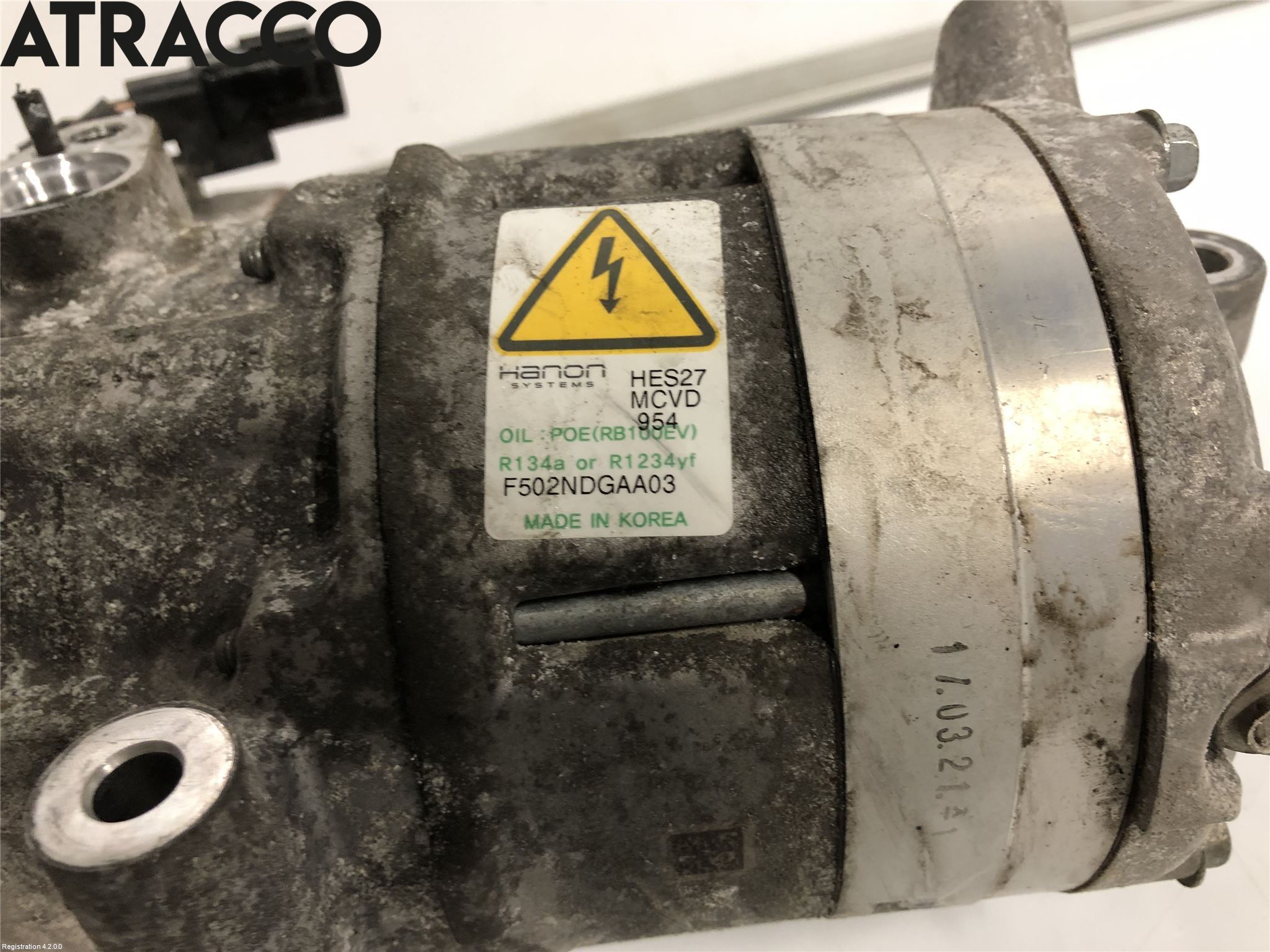 Kia NIRO (DE) 17-22 Varme Ac Kompressor