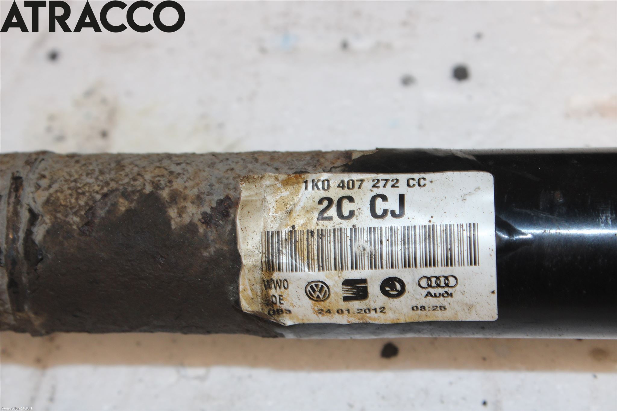 Volkswagen VW GOLF VI 09-13 Drivaksel Foran Kompl Høyre