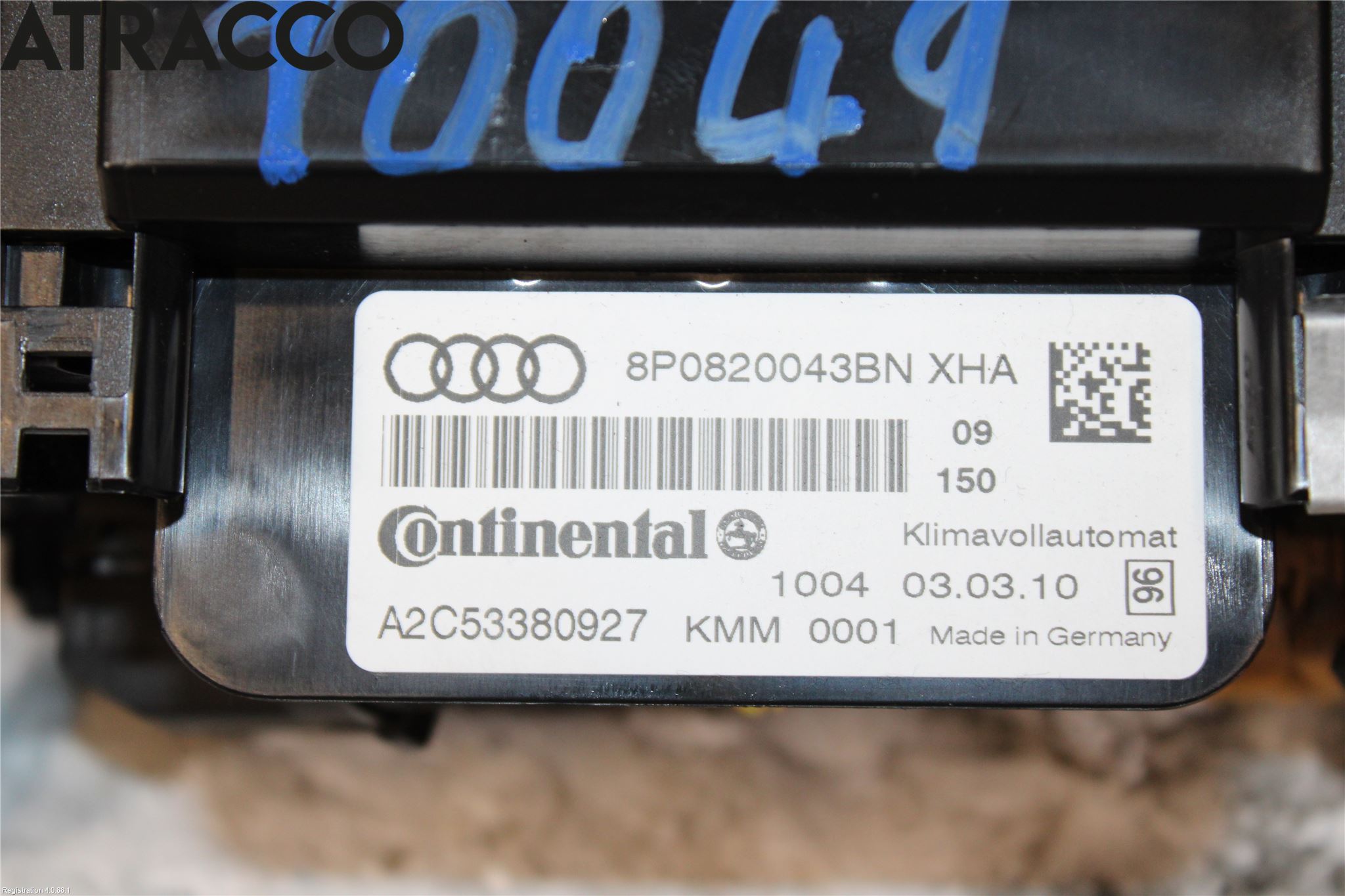 Audi A3/S3 05-13 Varme Ac Betjening-Display