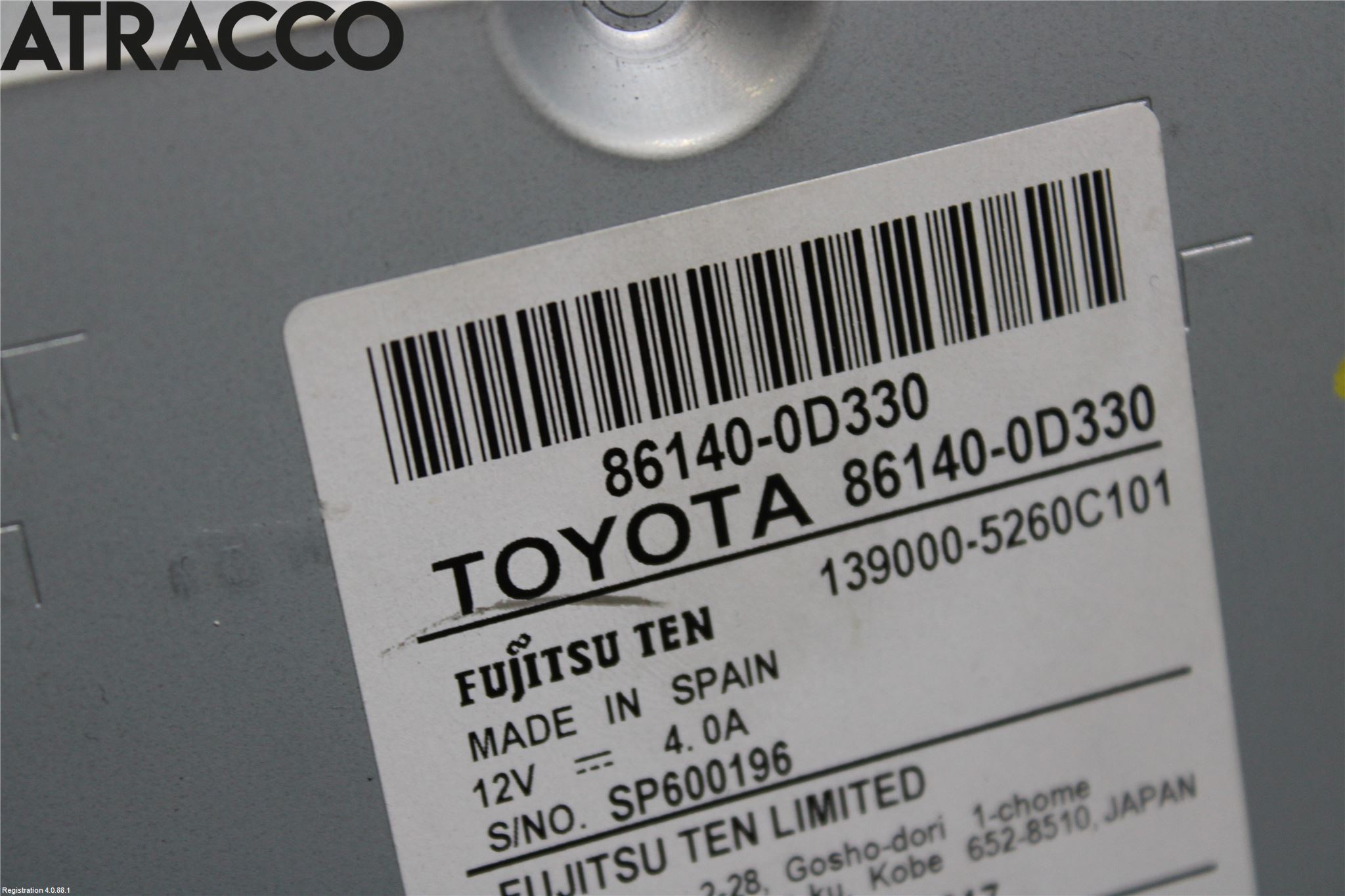 Toyota YARIS XP130 15-20 Stereo Radio