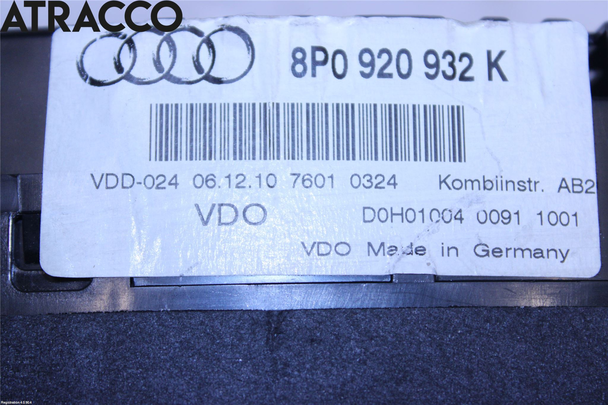 Audi A3/S3 05-13 Instr Speedometer