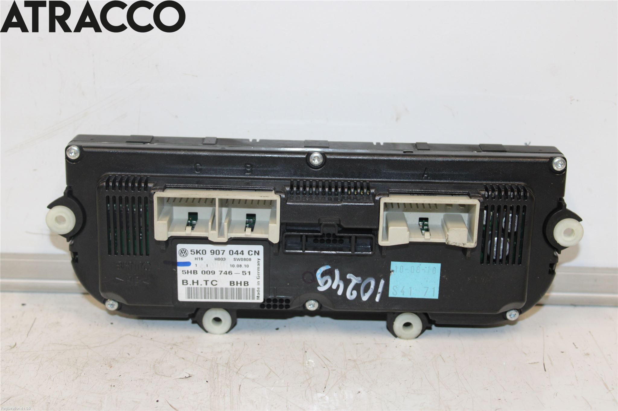 Volkswagen VW TOURAN 10-15 Varme Ac Betjening-Display