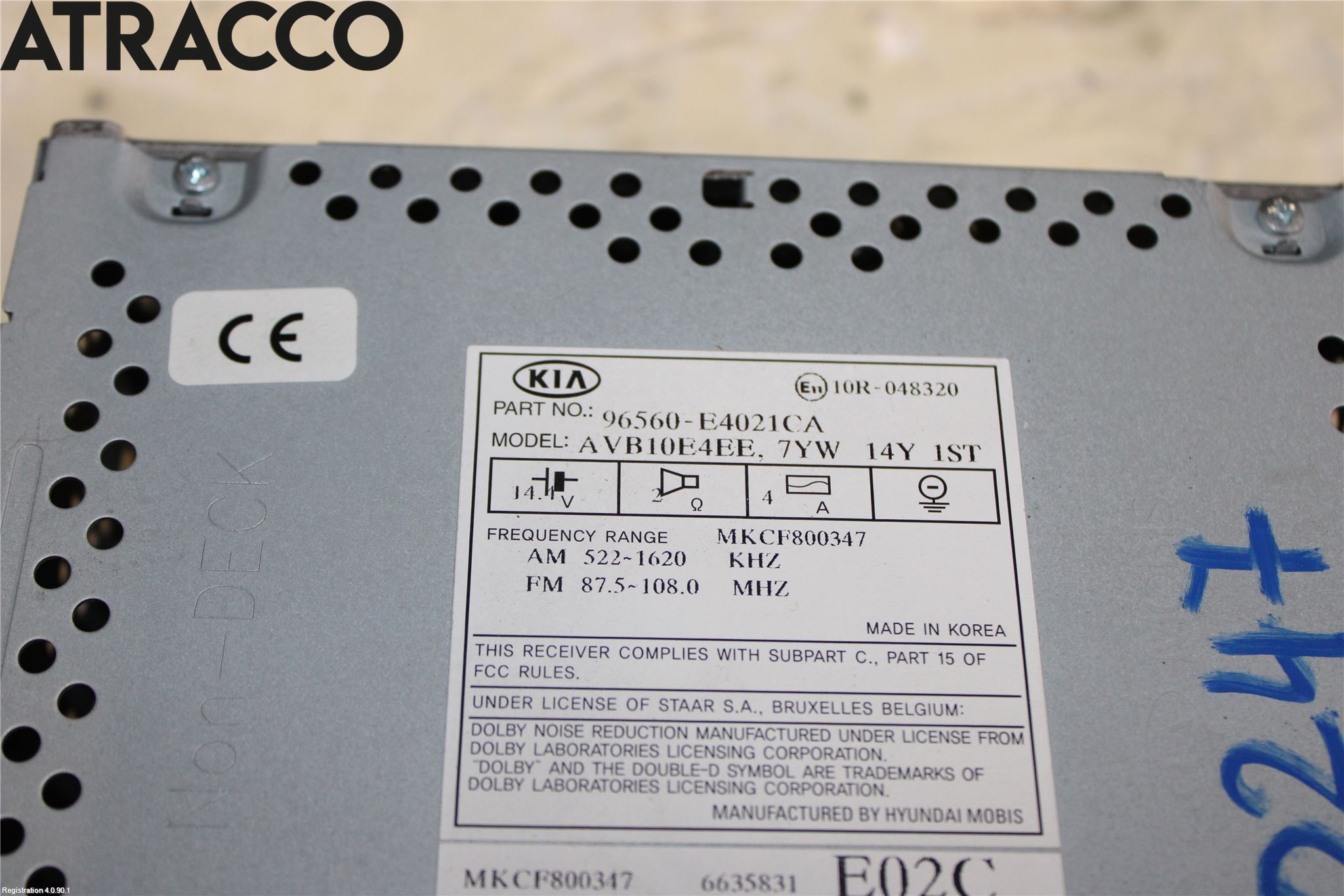 Kia SOUL 09- Stereo Radio Med Cd