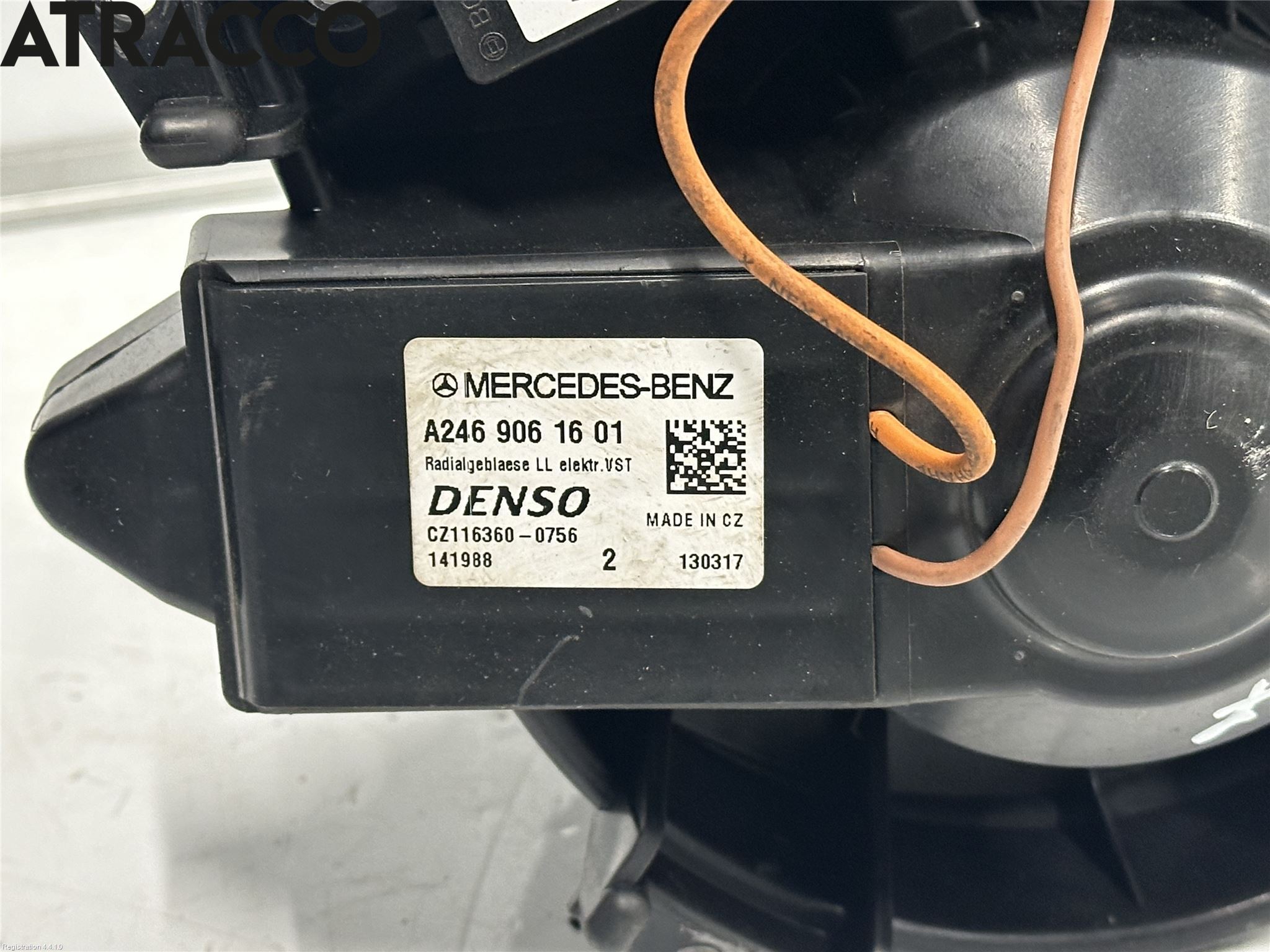 Mercedes-Benz MB B-KLASS (W246/W242) 12-19 Varmeapparat Viftemotor