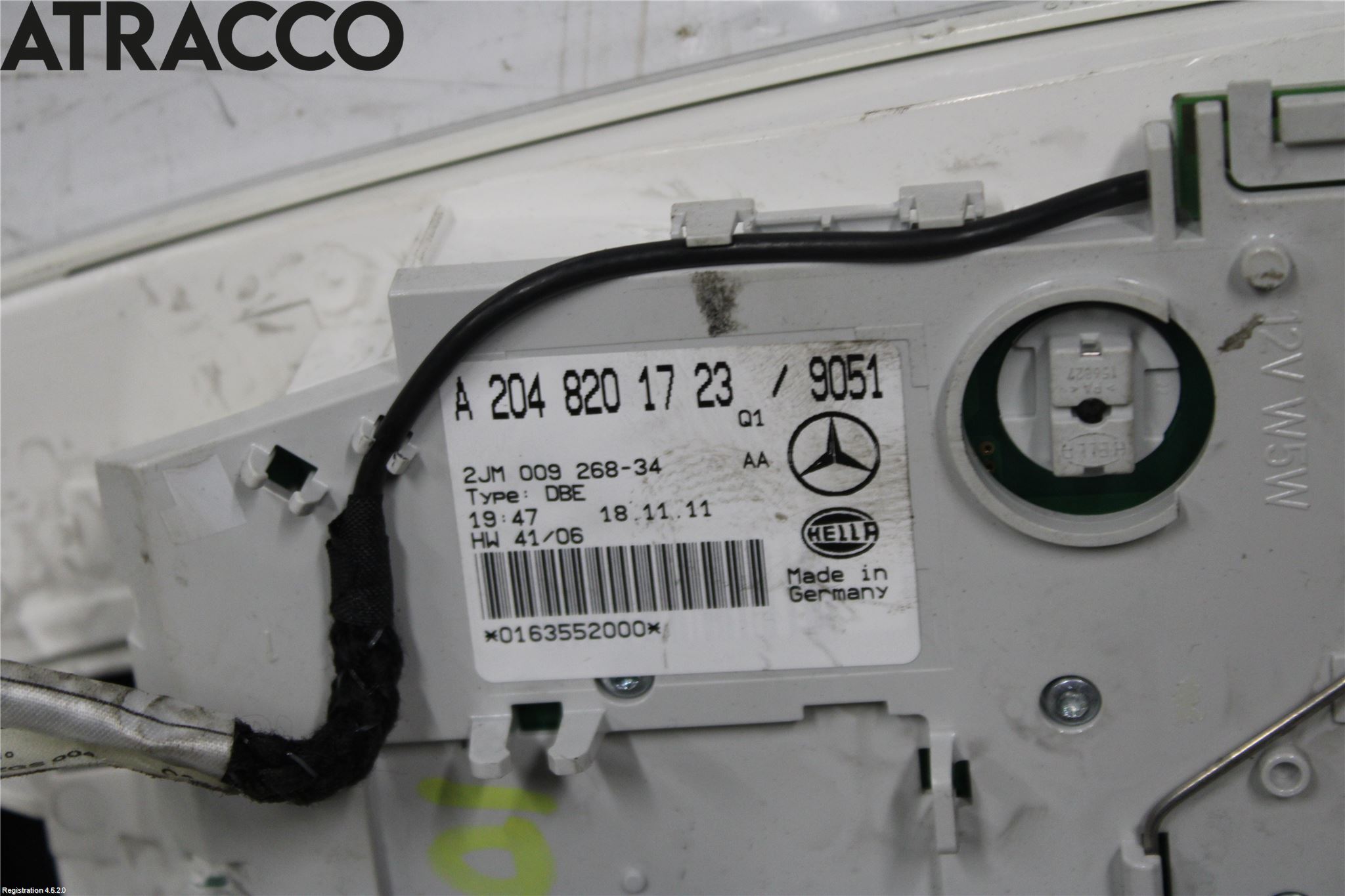 Mercedes-Benz MB GLK-KLASS (X204) 08-16 Innr Taklys