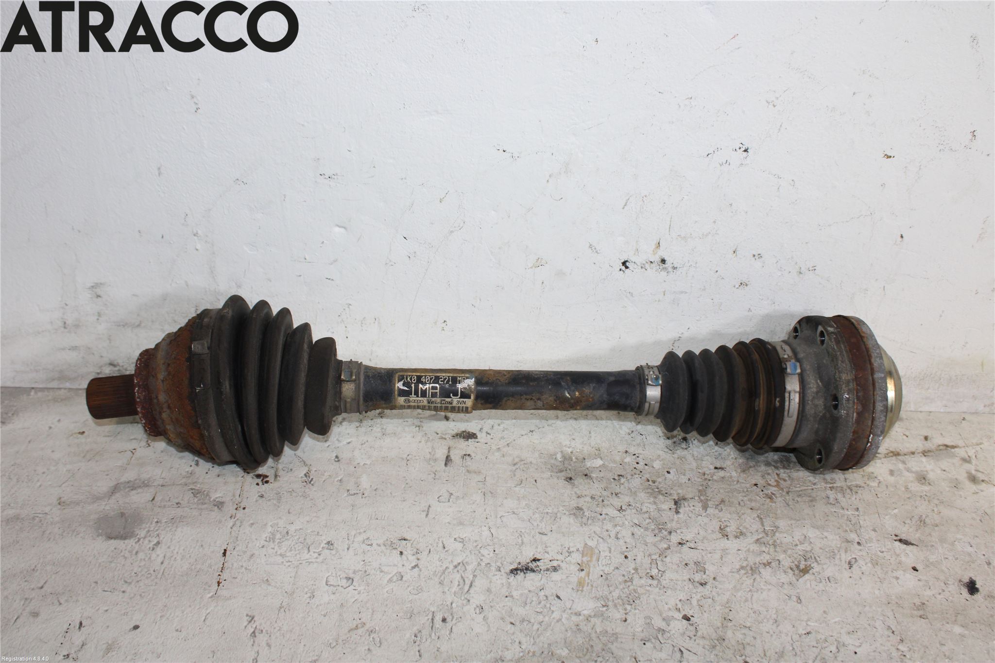 Volkswagen VW GOLF VI 09-13 Drivaksel Foran Kompl Venstre