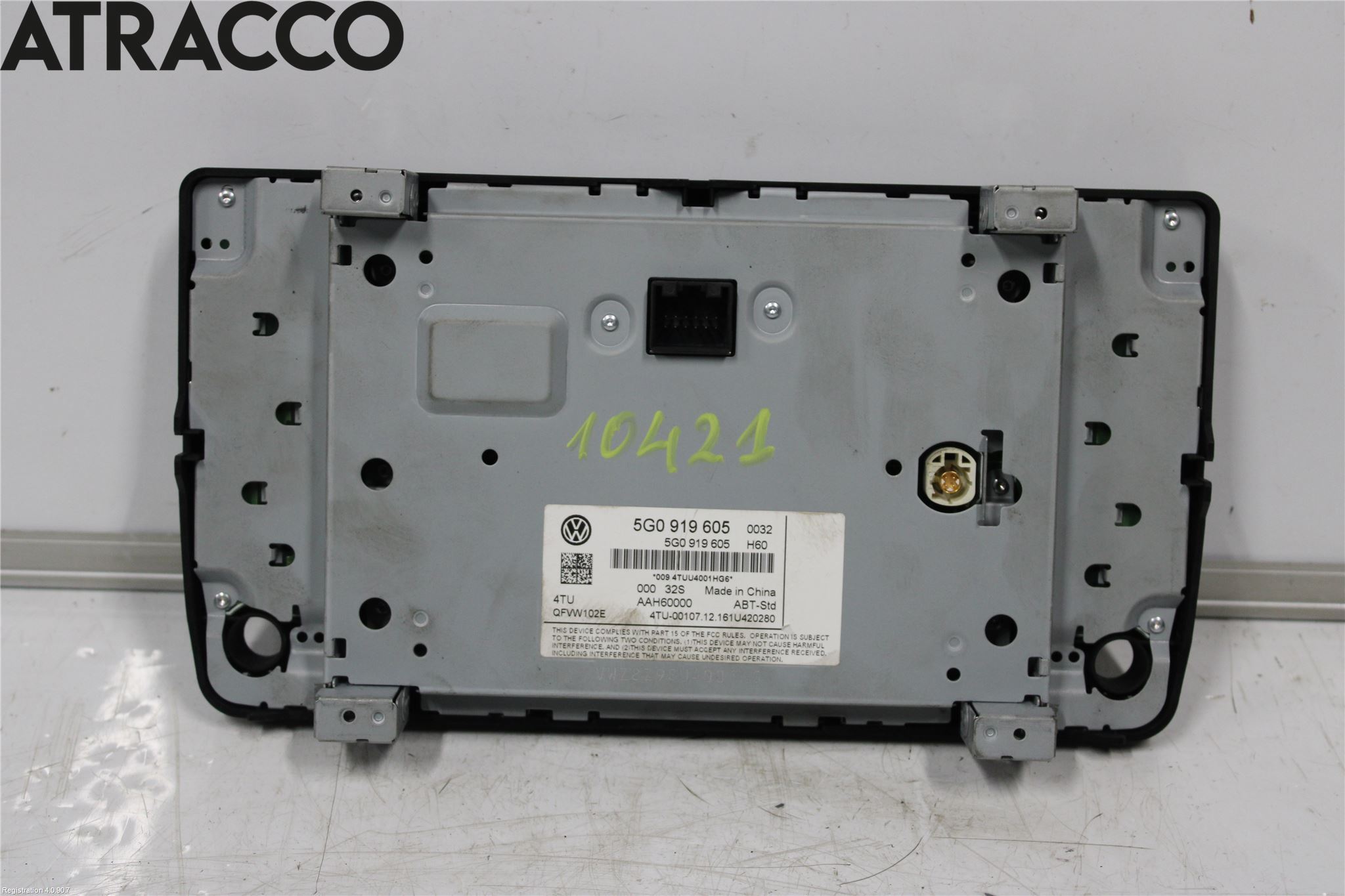 Volkswagen VW GOLF / E-GOLF VII 13-20 Multifunktionsdisplay