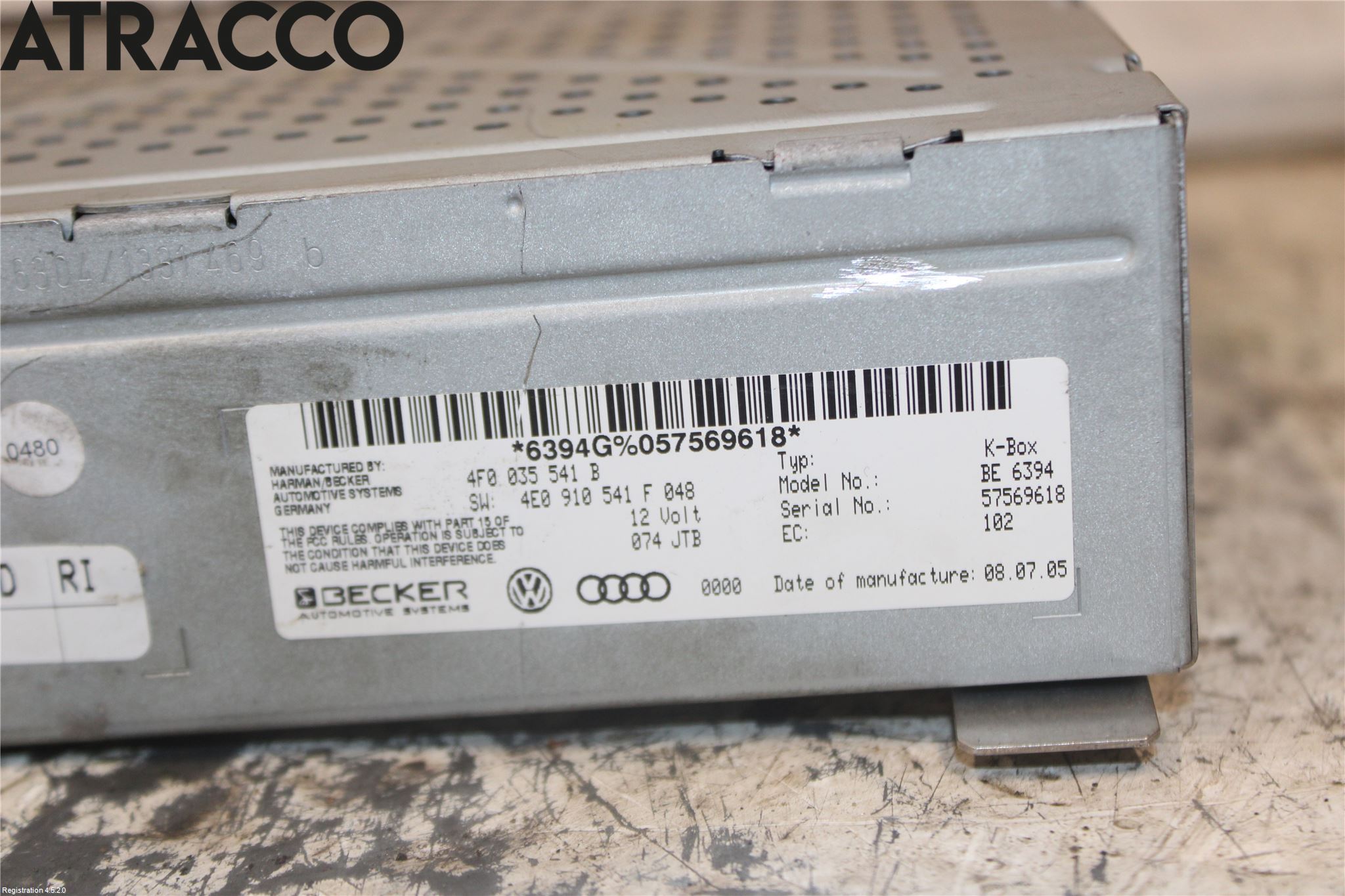 Audi A6/S6     05-11 Stereo Radio