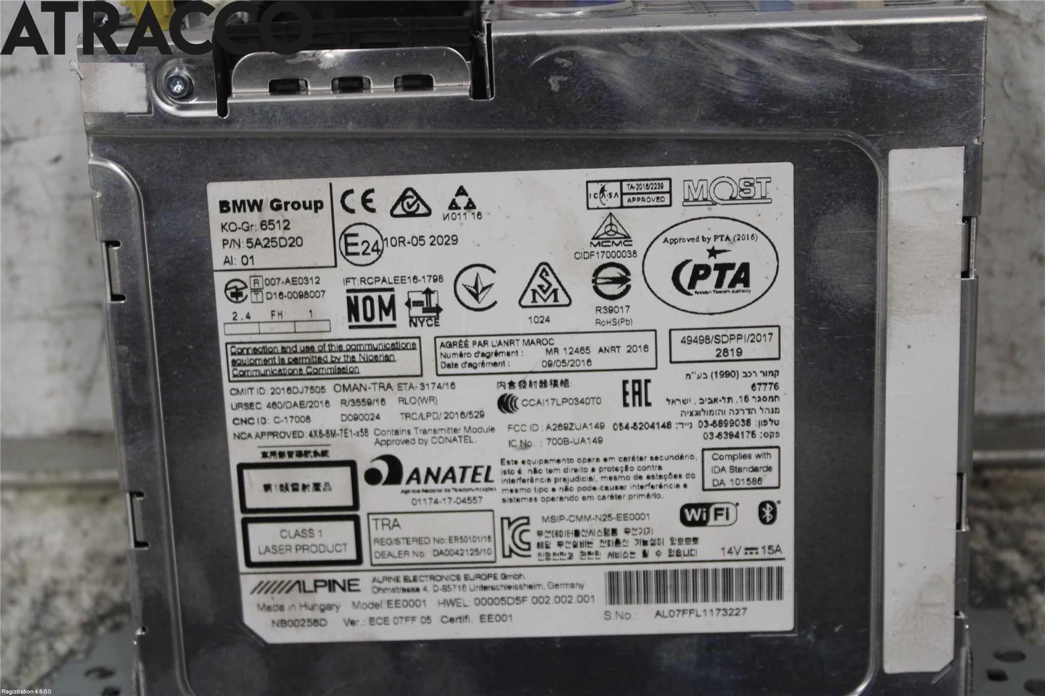 BMW X2 F39 18-23 Stereo Radio Med Cd