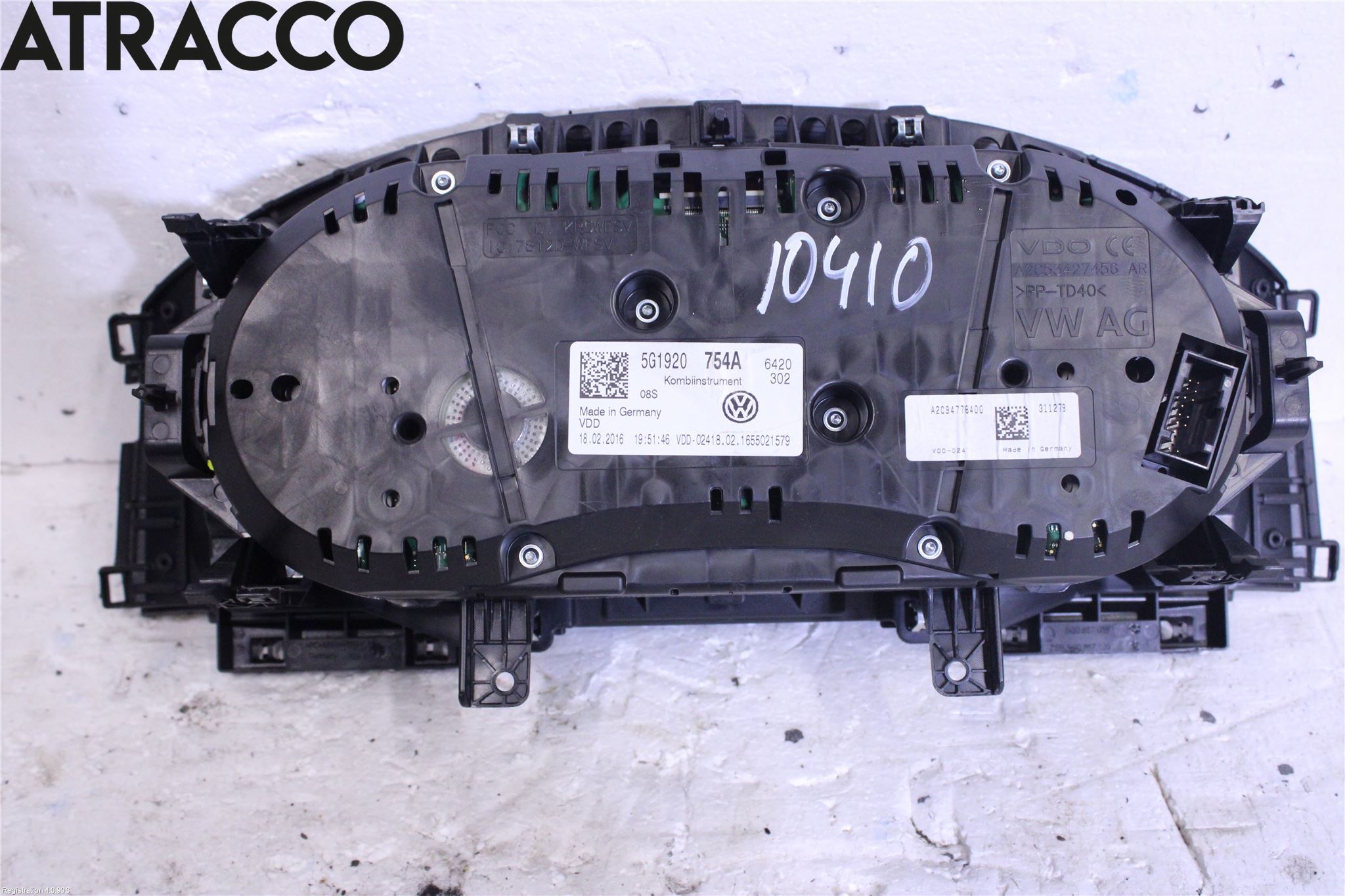 Volkswagen VW GOLF / E-GOLF VII 13-20 Instr Speedometer