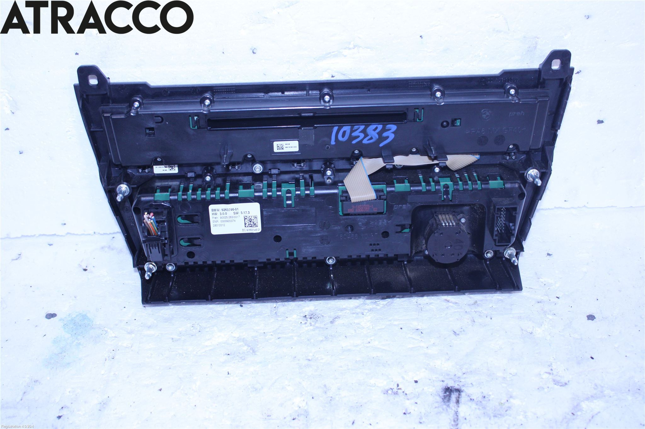 BMW 5 F10/F11/F18 09-17 Varme Ac Betjening-Display