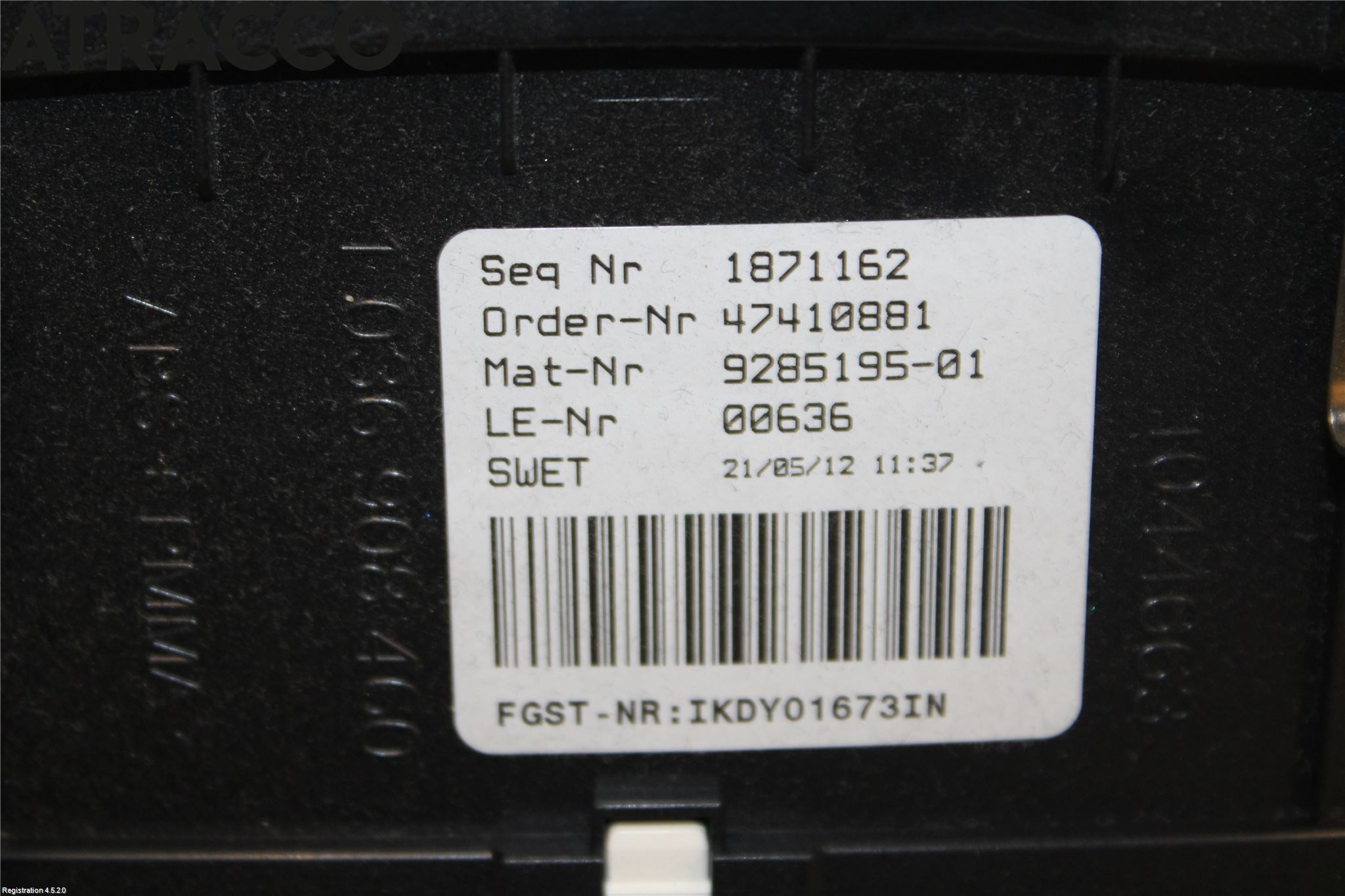 BMW 5 F10/F11/F18 09-17 Instr Kombinert