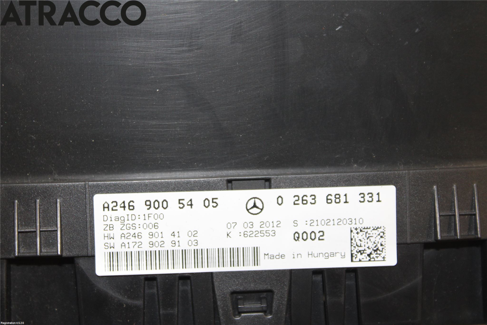 Mercedes-Benz MB B-KLASS (W246/W242) 12-19 Instr Kombinert