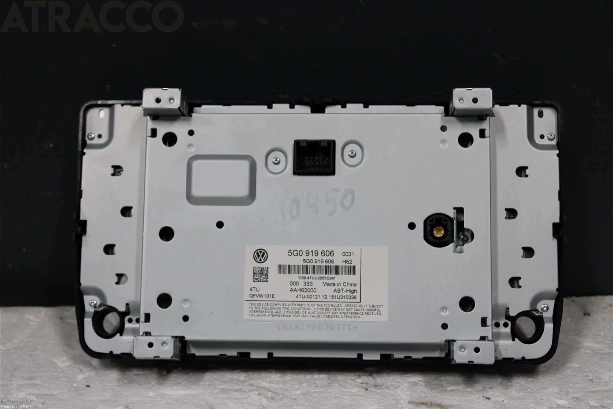 Volkswagen VW GOLF / E-GOLF VII 13-20 Multifunktionsdisplay