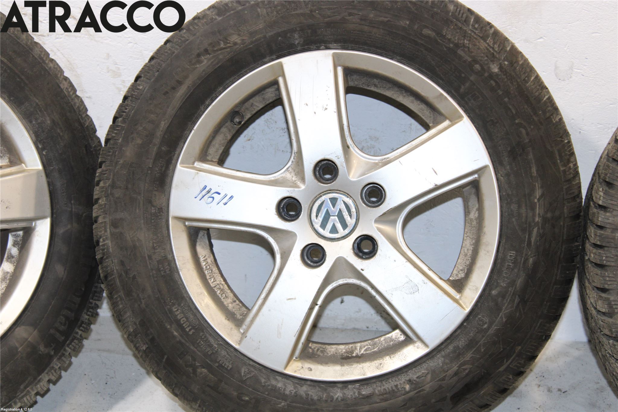 Volkswagen VW GOLF VI 09-13 Dekk Vinter På Alu Felg 4Stk