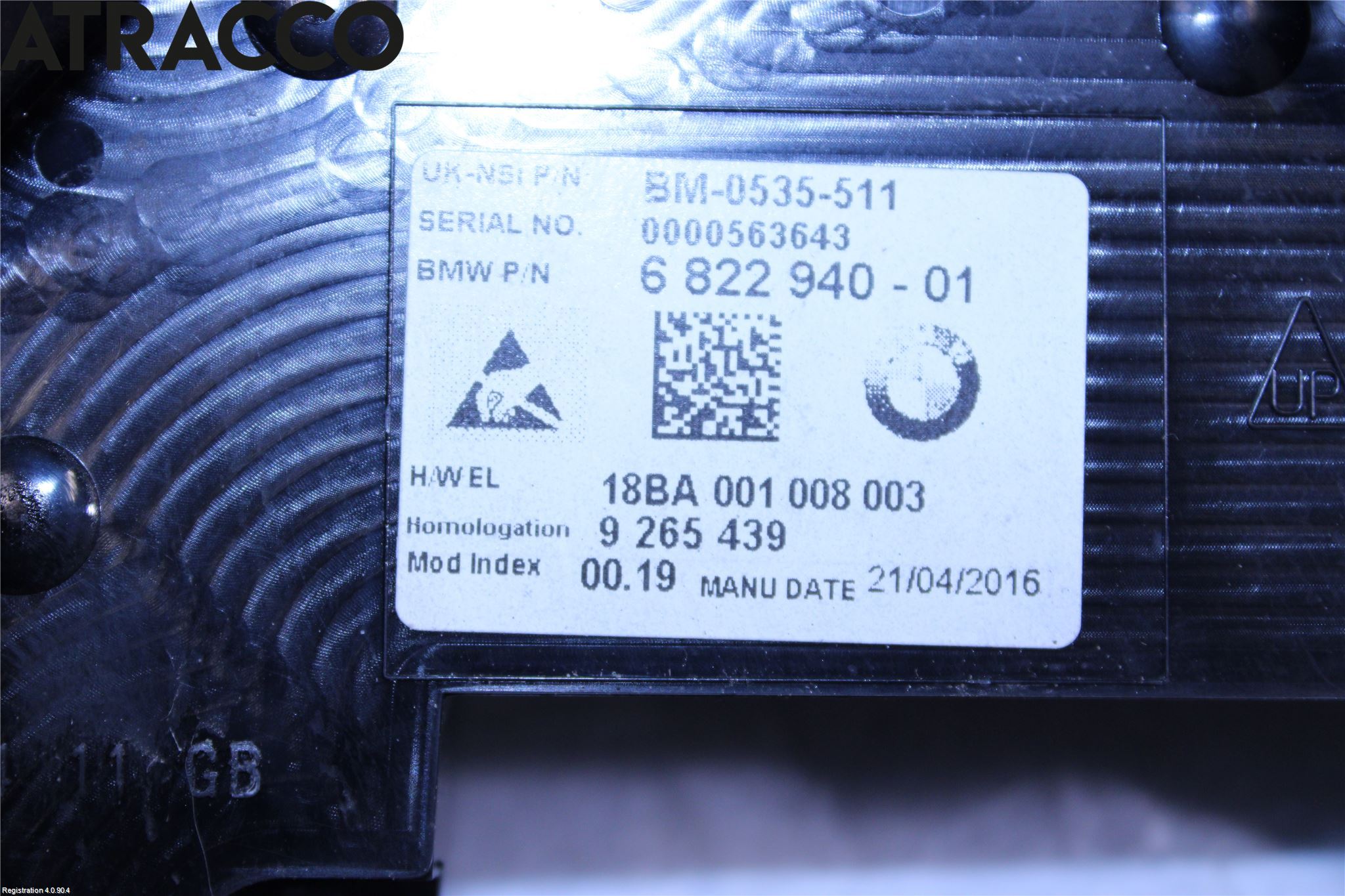 Mini ONE/COOPER 5DR F55 14-24 Instr Speedometer