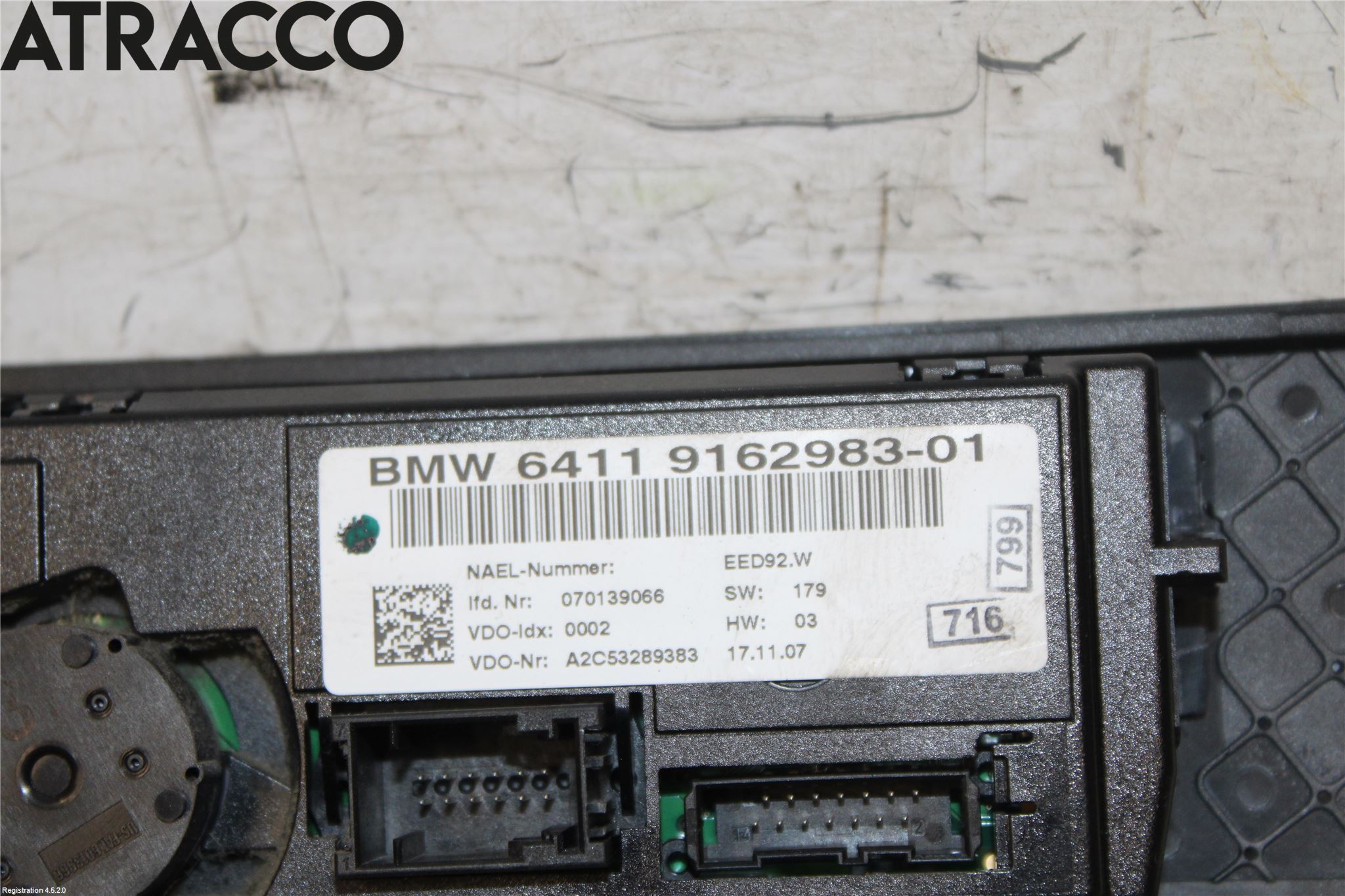 BMW 3 E90/91 SED/TOU 05-12 Varme Ac Betjening-Display