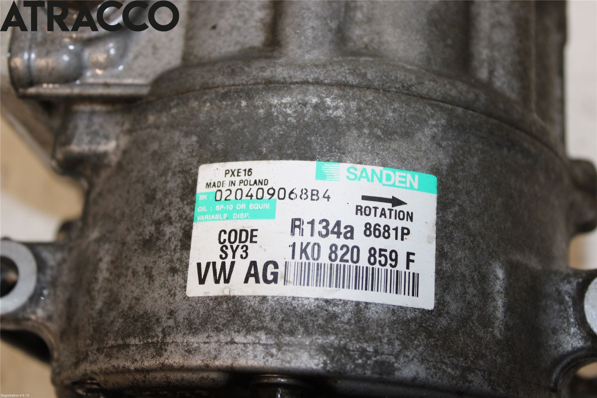 Volkswagen VW PASSAT 05-11 Varme Ac Kompressor