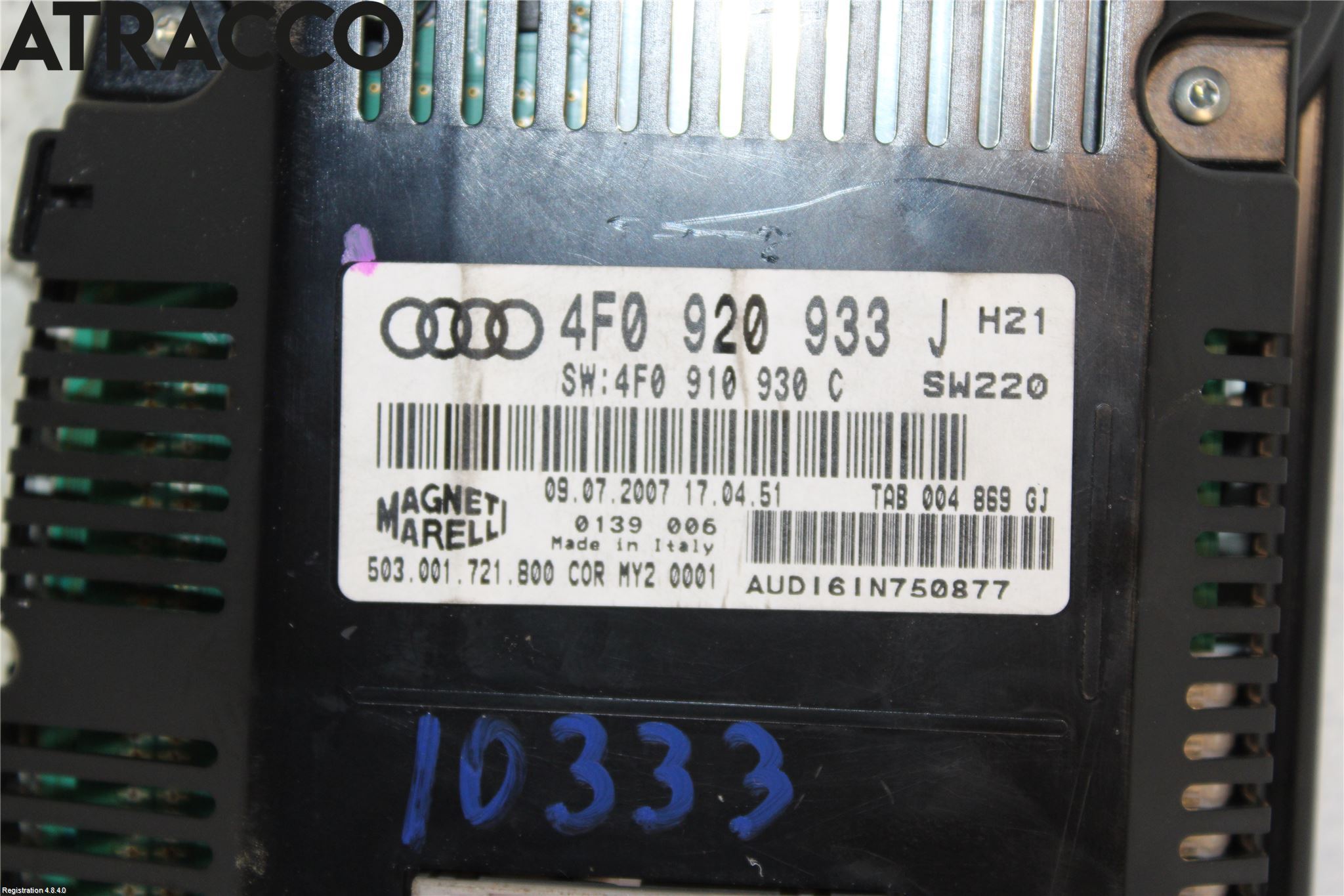 Audi A6/S6     05-11 Instr Kombinert