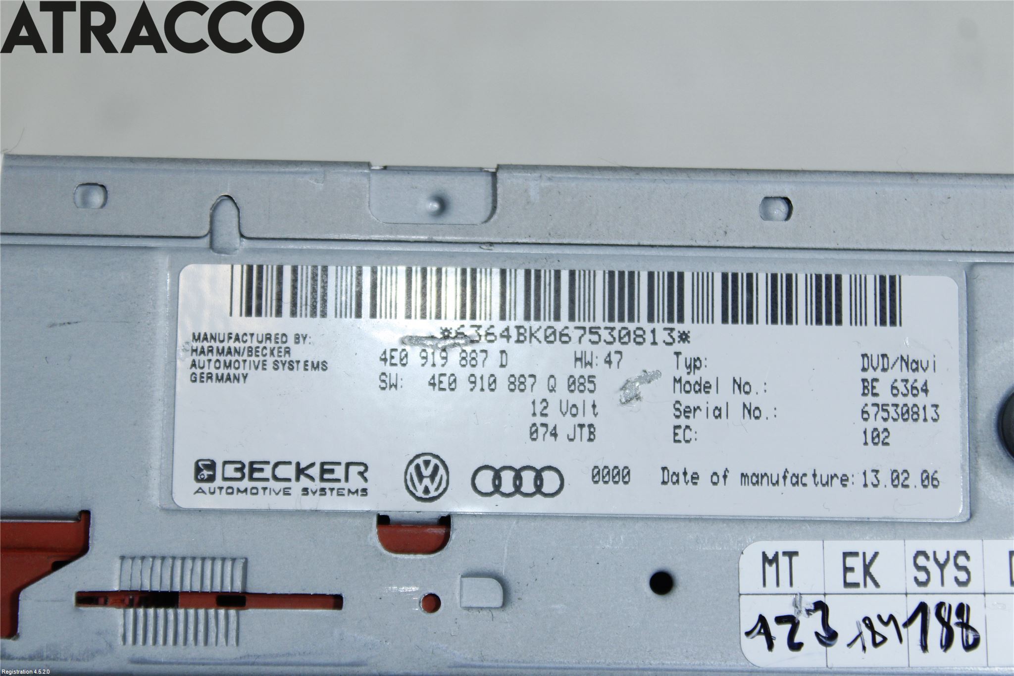 Audi A6/S6     05-11 Stereo Radio