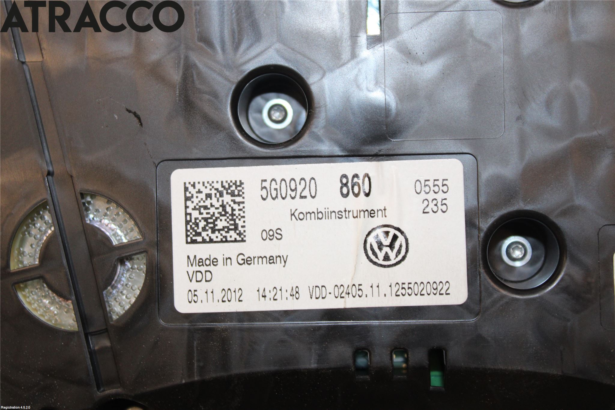 Volkswagen VW GOLF / E-GOLF VII 13-20 Instr Kombinert