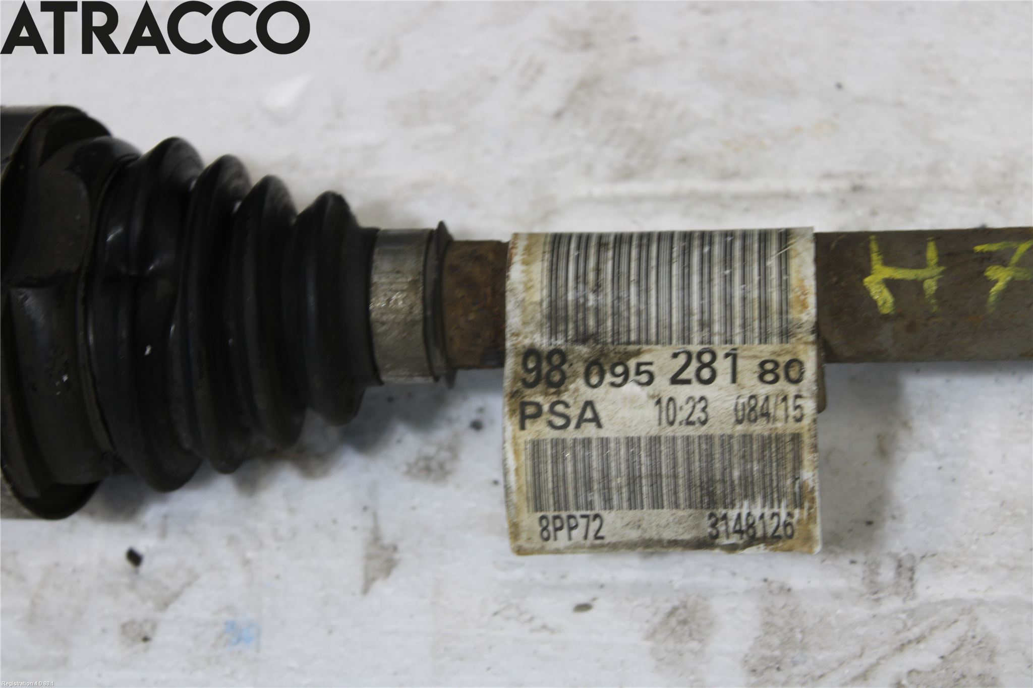 Peugeot 308 14-21 Drivaksel Foran Kompl Høyre