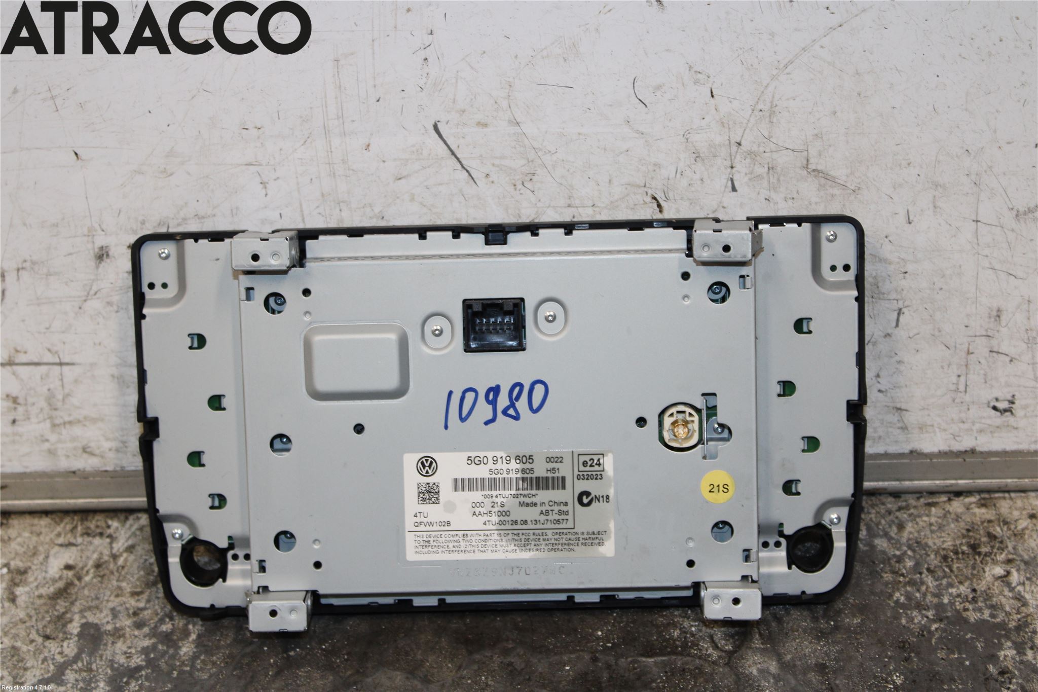 Volkswagen VW GOLF / E-GOLF VII 13-20 Multifunktionsdisplay