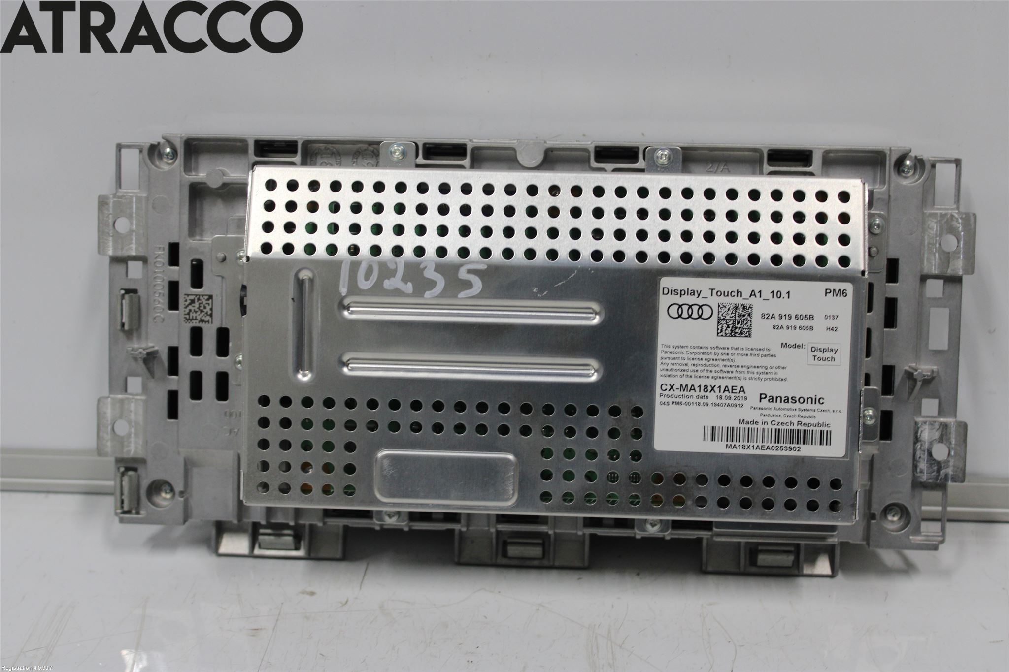 Audi A1 19- Instr Skjerm Dvd-Gps-Ac-Tlf