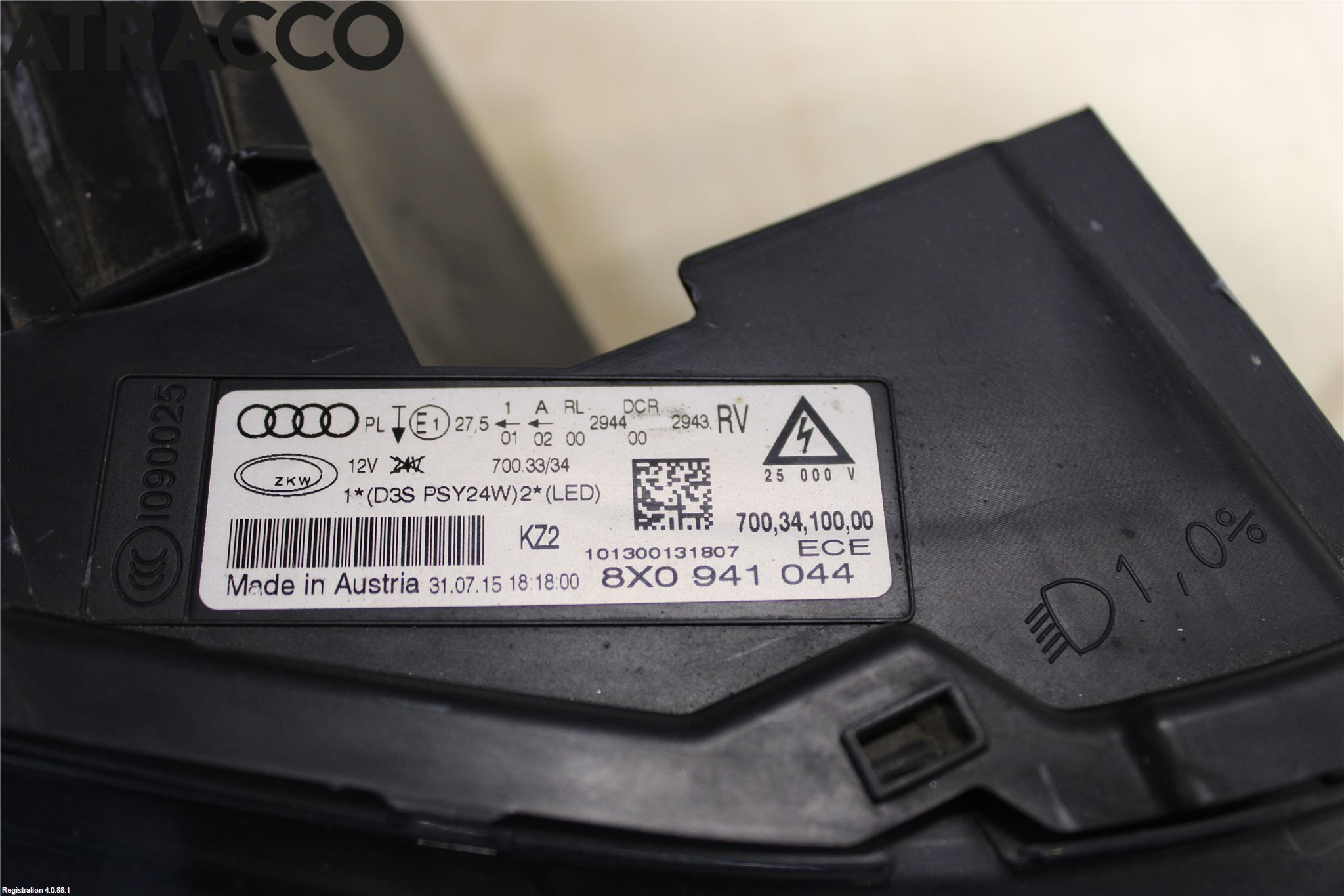 Audi A1/S1 11-18 Frontlykt Høyre