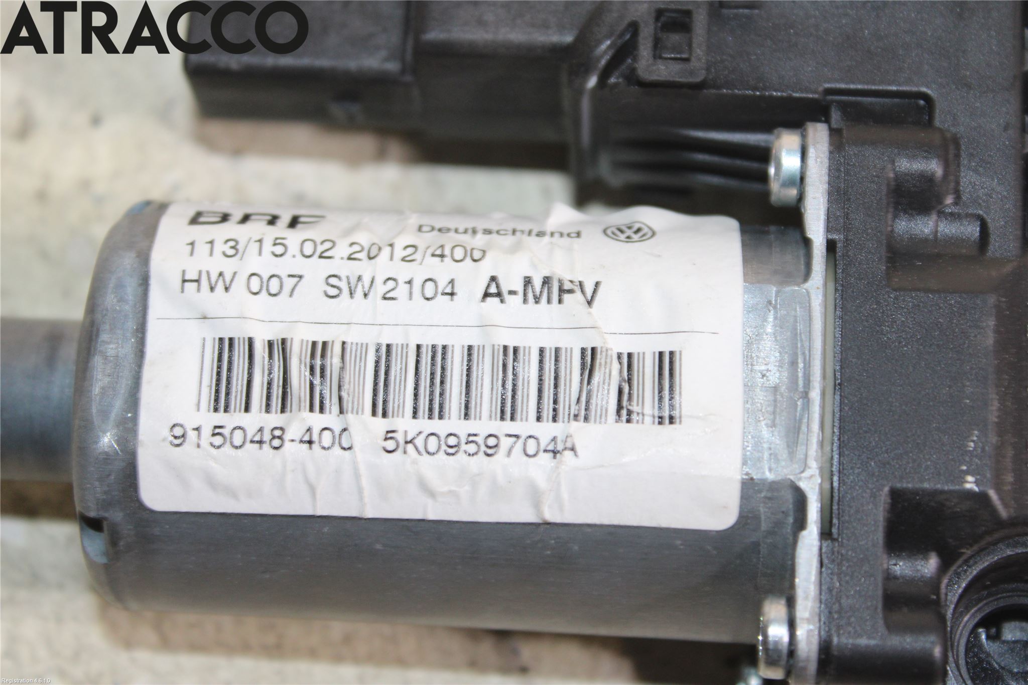 Volkswagen VW TOURAN 10-15 Vindusheismotor