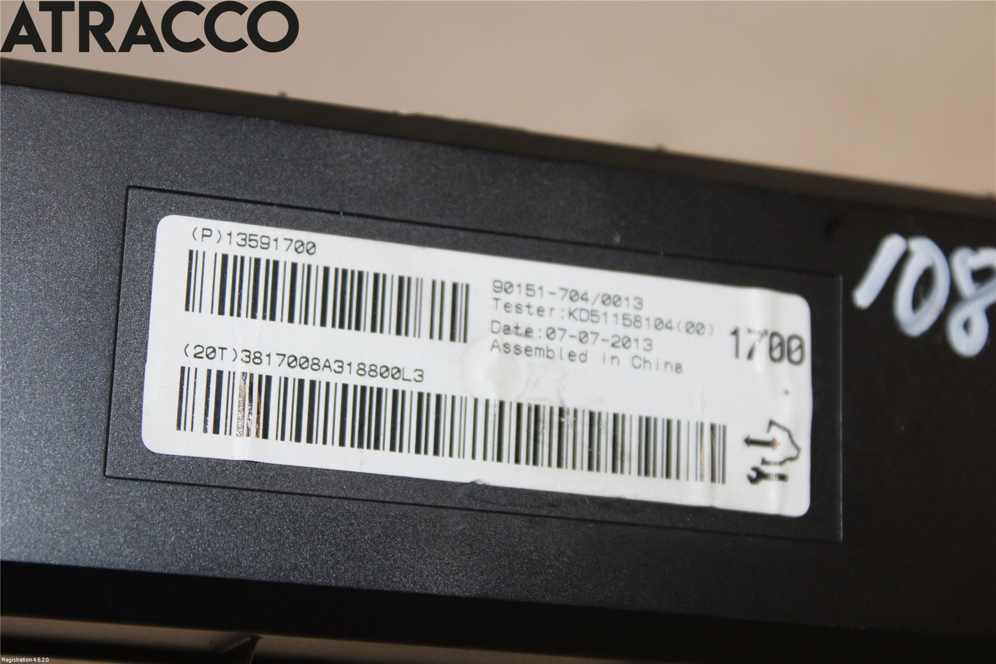 Opel MOKKA 13-20 Styreenhet Kupevarme