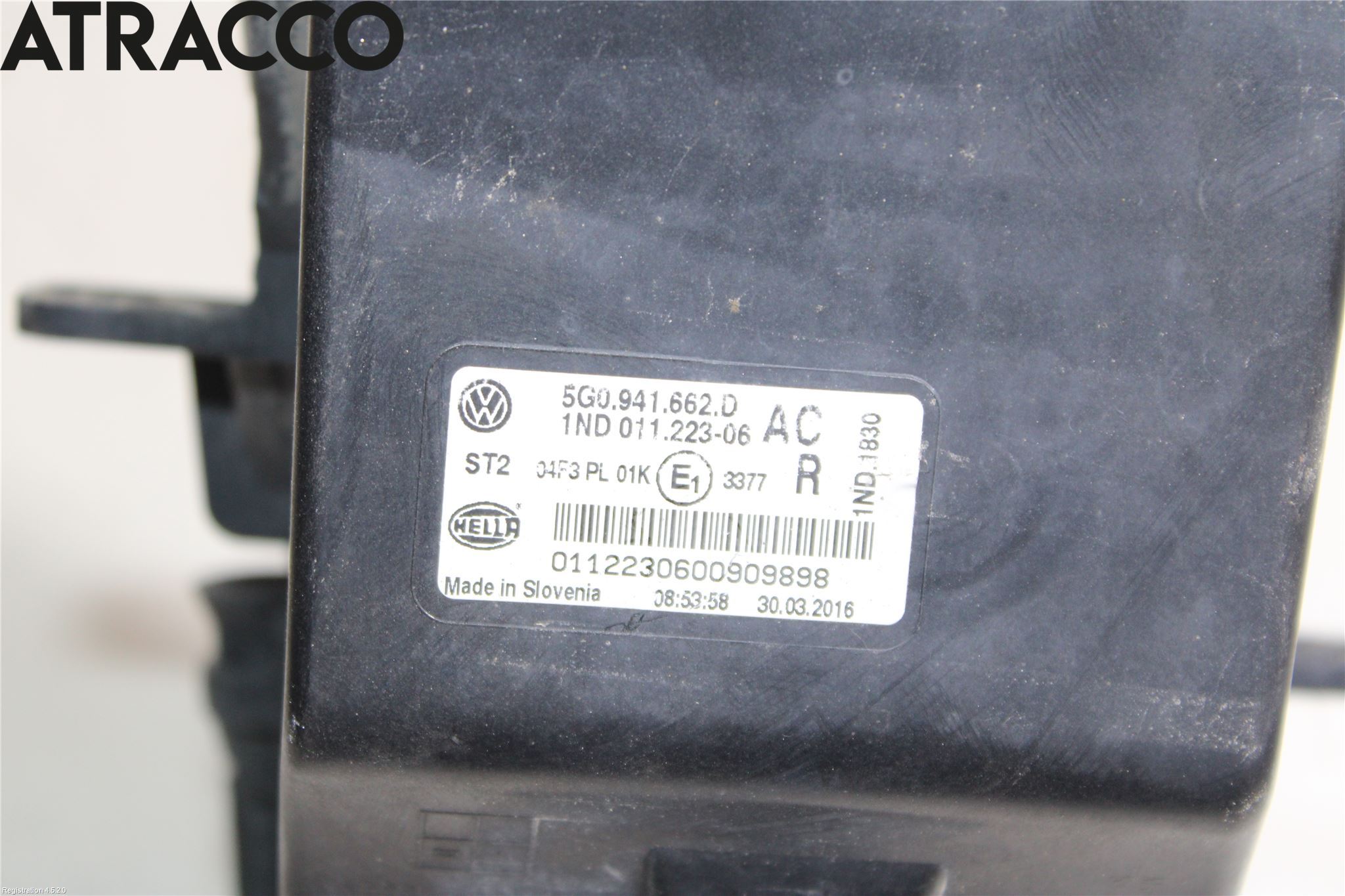 Volkswagen VW GOLF / E-GOLF VII 13-20 Frontlykt-Kurve-Tåkelys