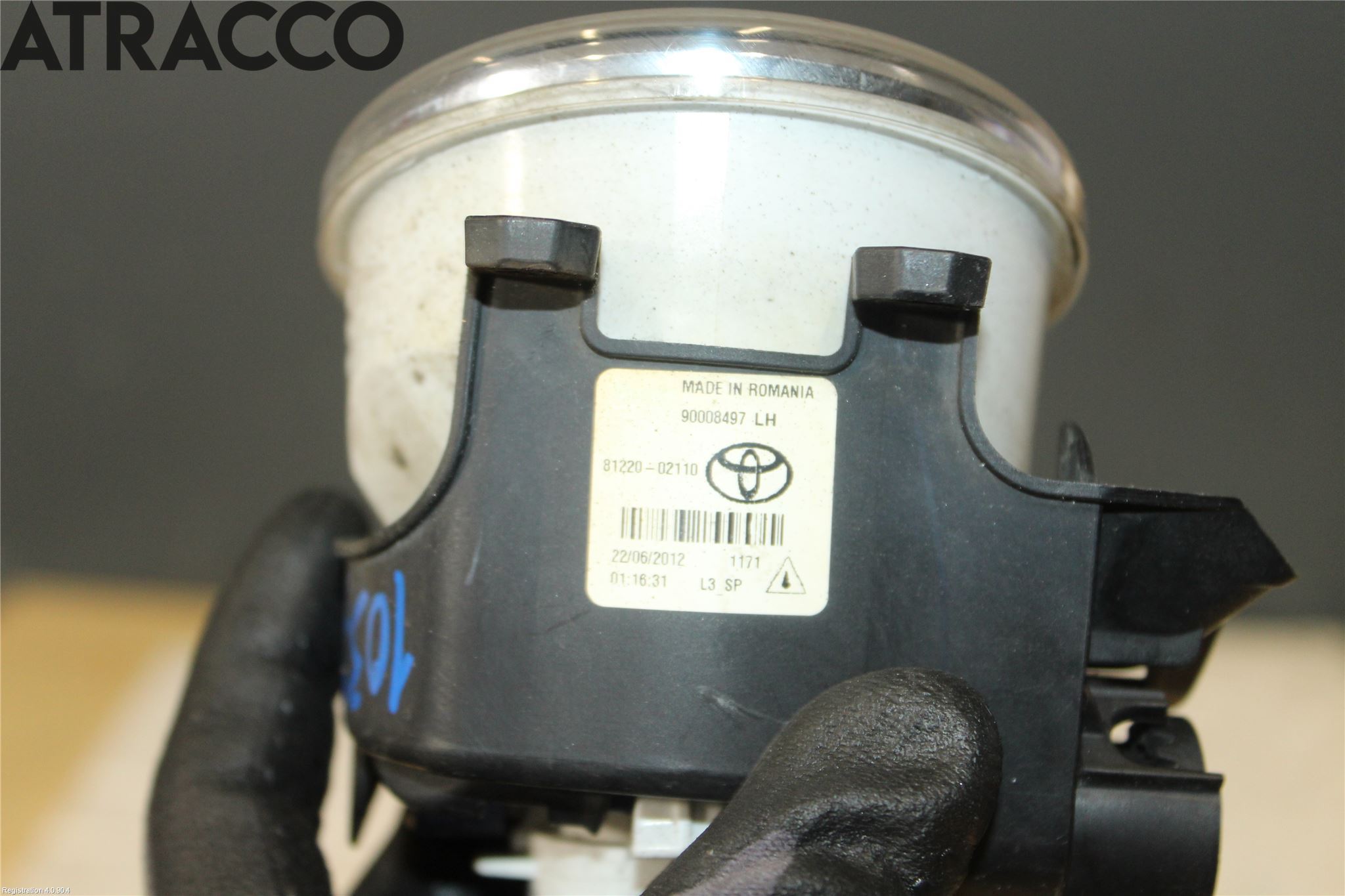 Toyota YARIS XP130 12-14 Frontlykt-Kurve-Tåkelys