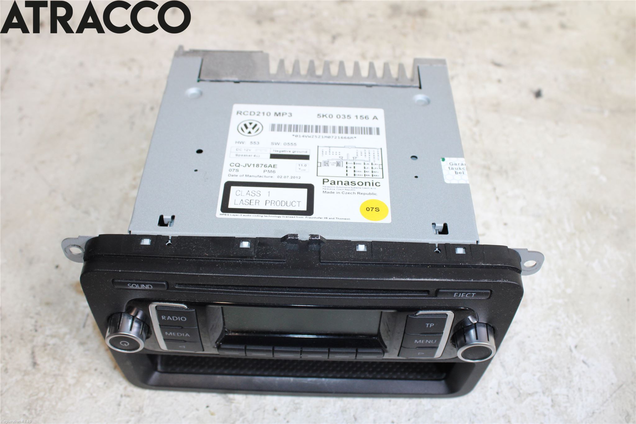 Volkswagen VW GOLF VI 09-13 Stereo Radio Med Cd