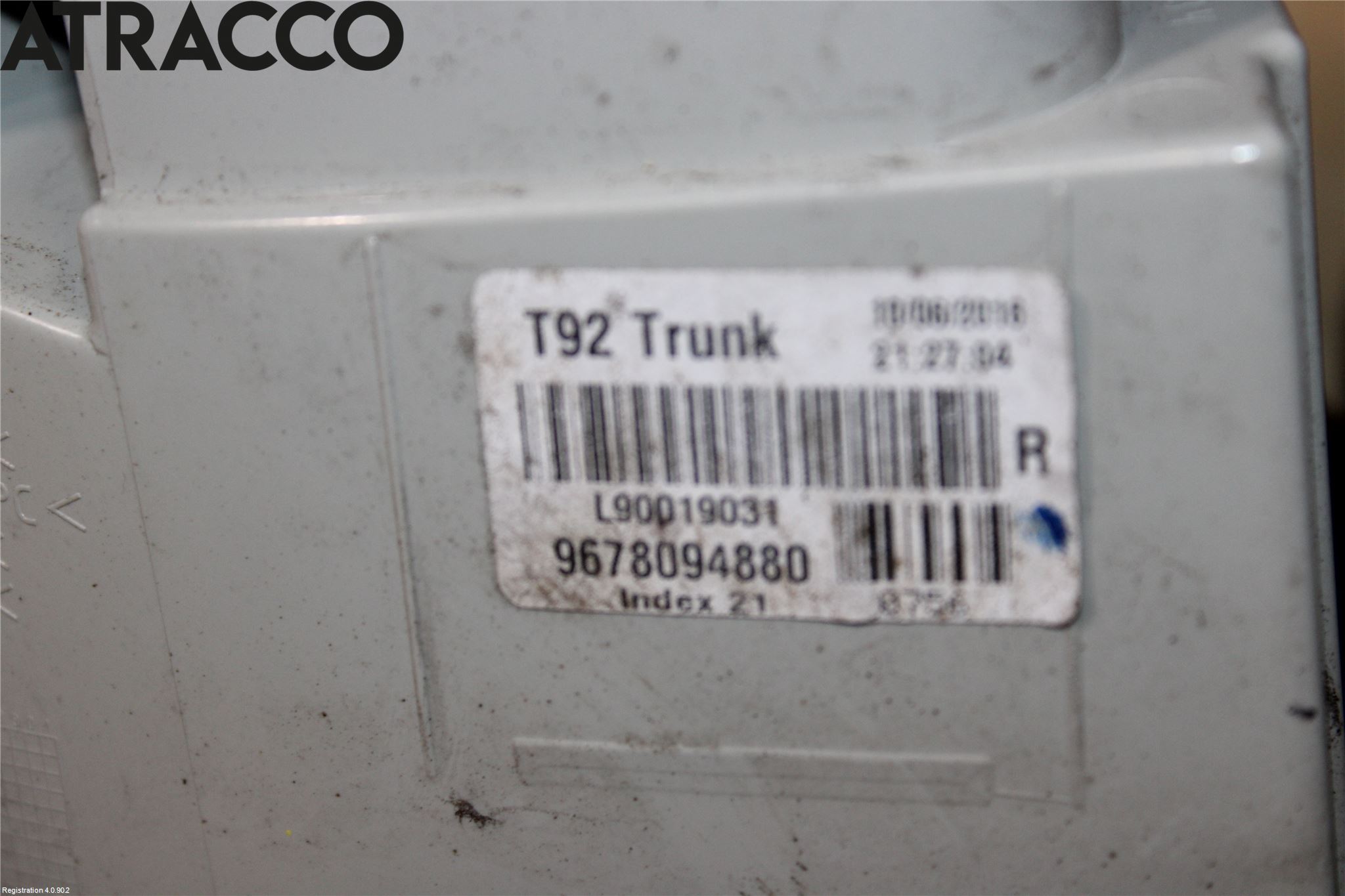 Peugeot 308 14-21 Baklykt Høyre  På Luke(Indre)