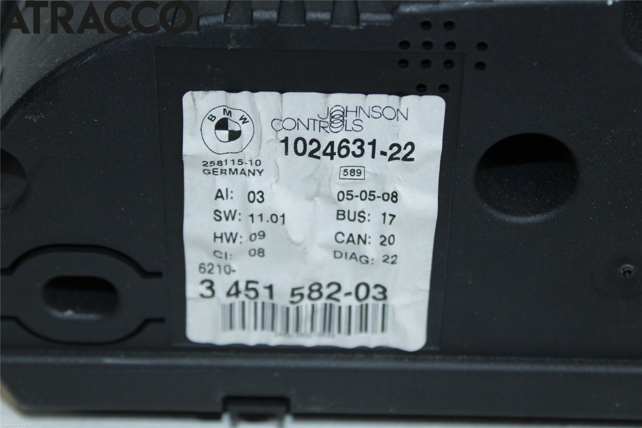 BMW X3 E83     03-10 Instr Kombinert