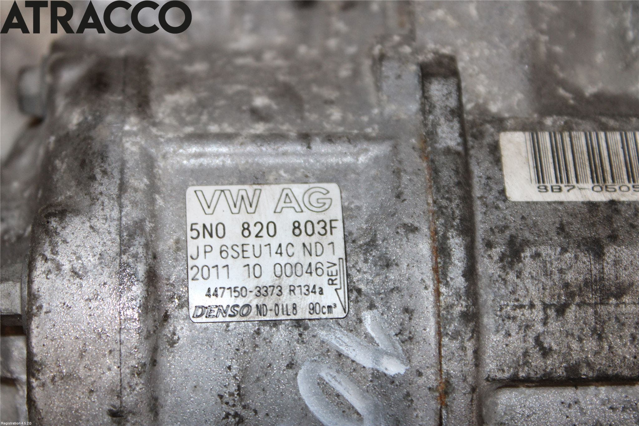 Volkswagen VW TIGUAN 07-16 Varme Ac Kompressor