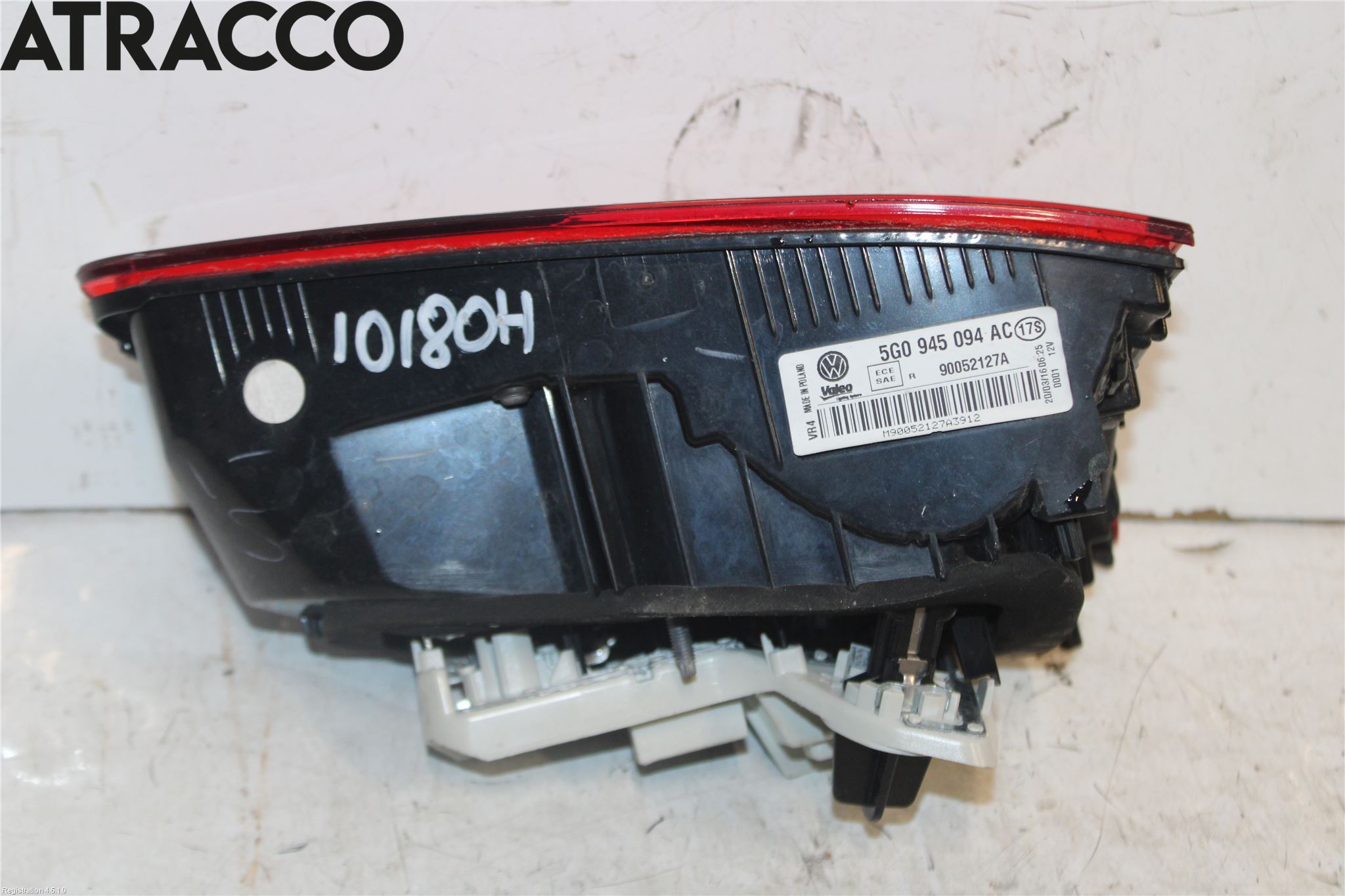 Volkswagen VW GOLF PLUS/CROSS GOLF 04-14 Baklykt Høyre  På Luke(Indre)