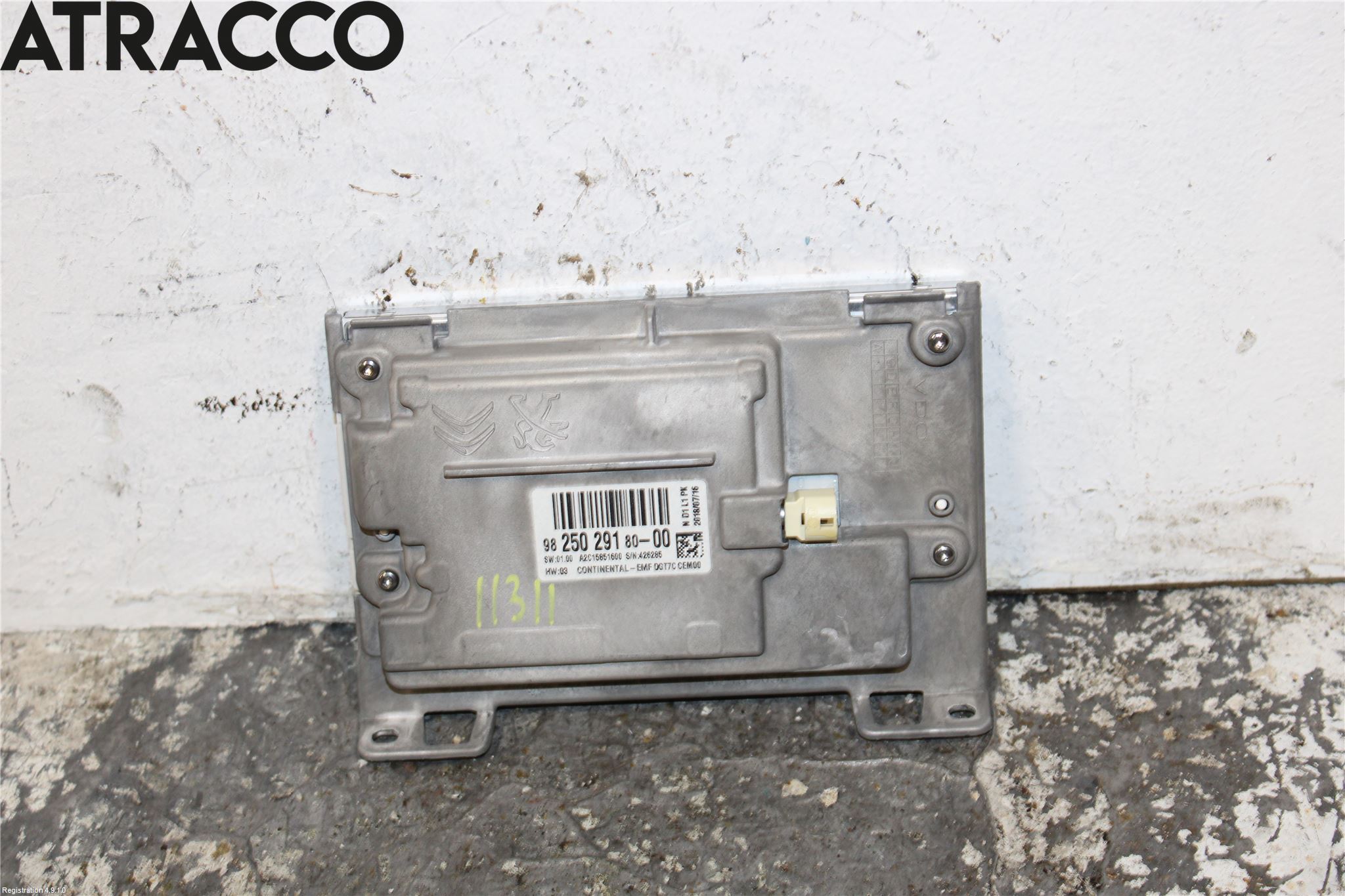 Peugeot 2008 13-20 Instr Skjerm Dvd-Gps-Ac-Tlf