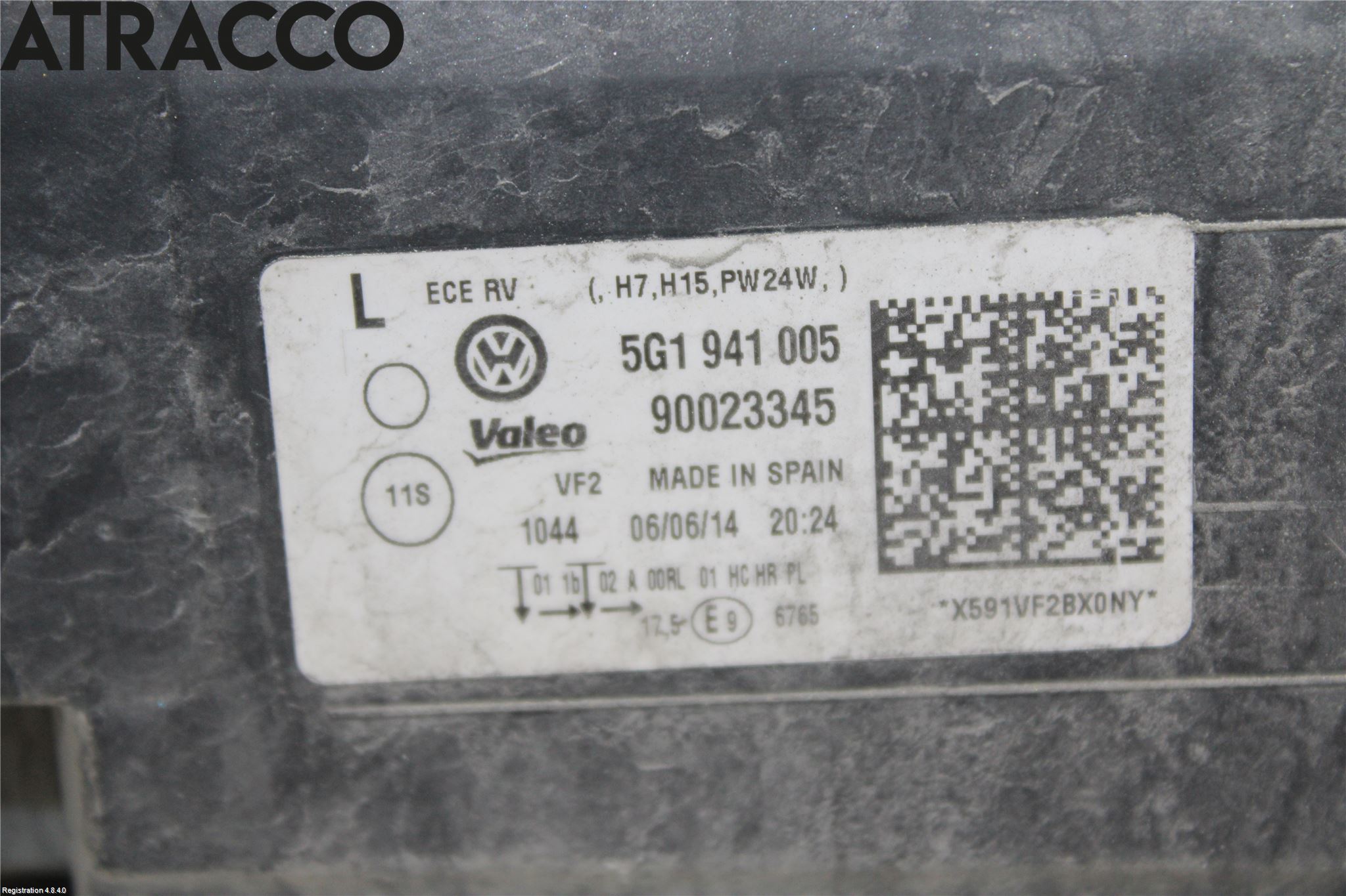 Volkswagen VW GOLF VI 09-13 Frontlykt Venstre