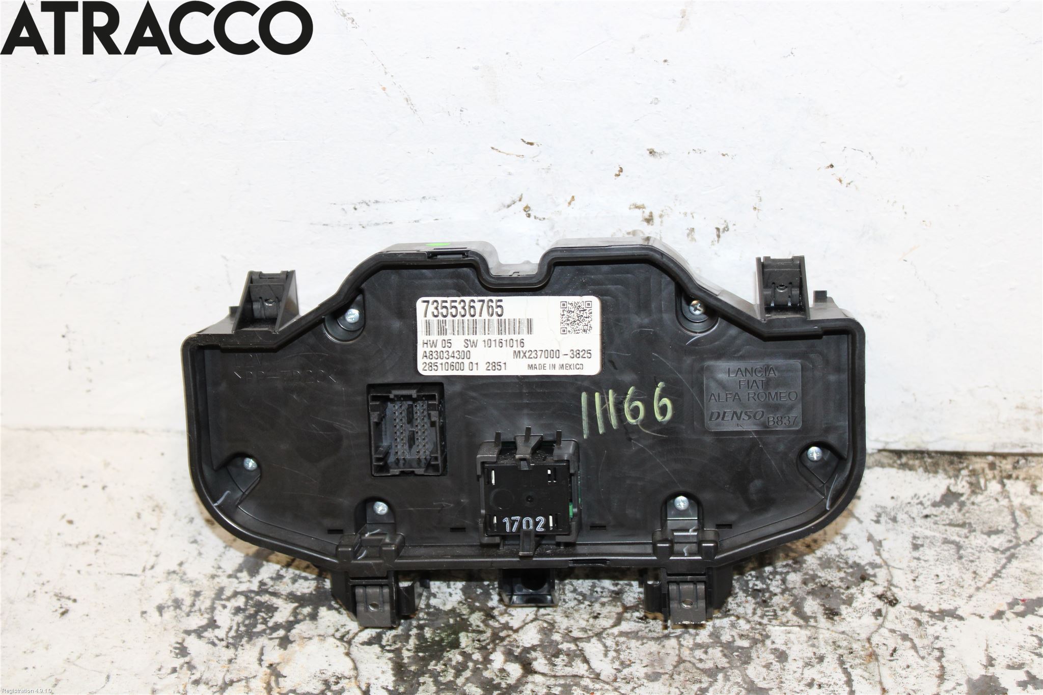 Fiat PANDA 12- Varme Ac Betjening-Display