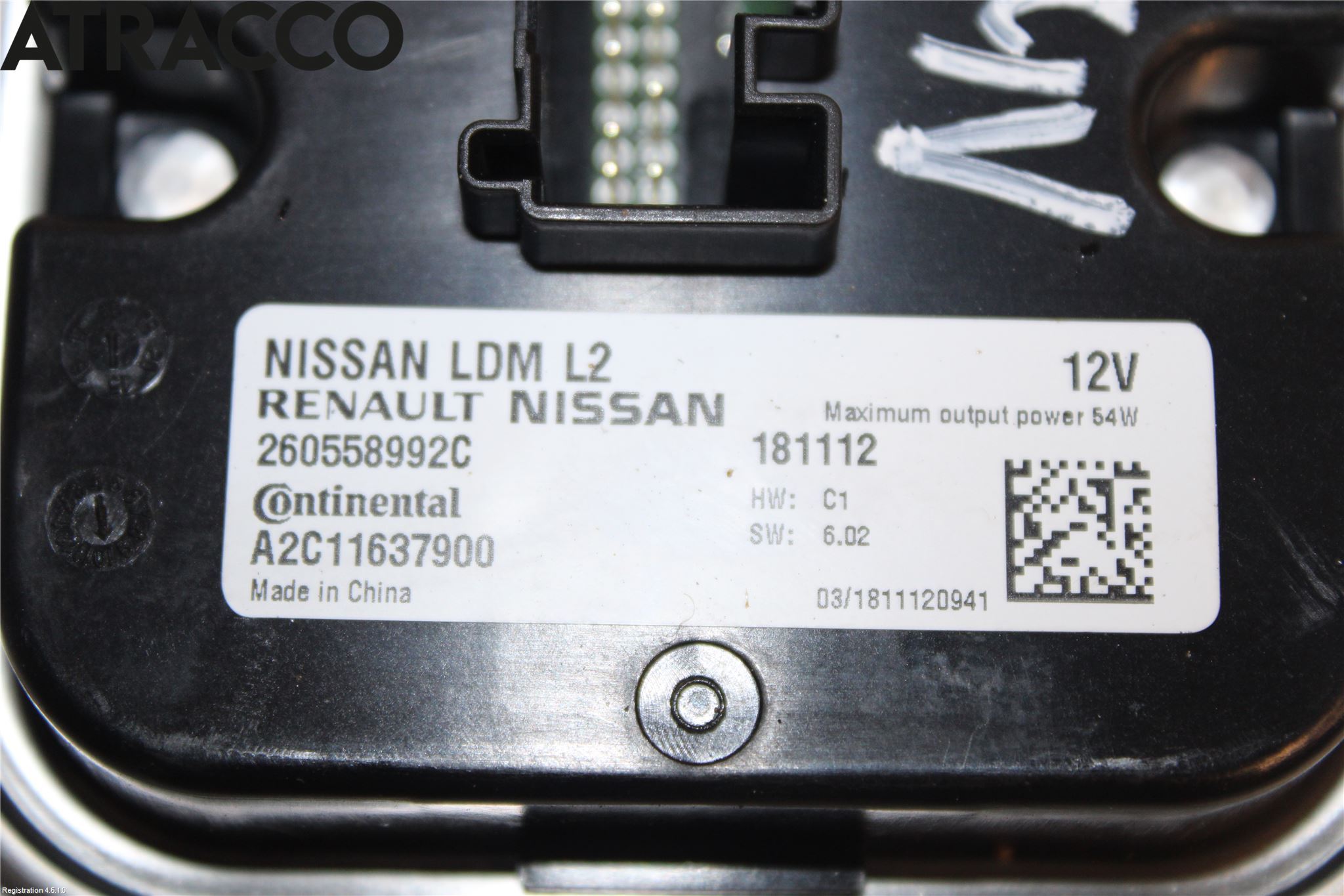 Nissan LEAF 18- Styreenhet Xenon