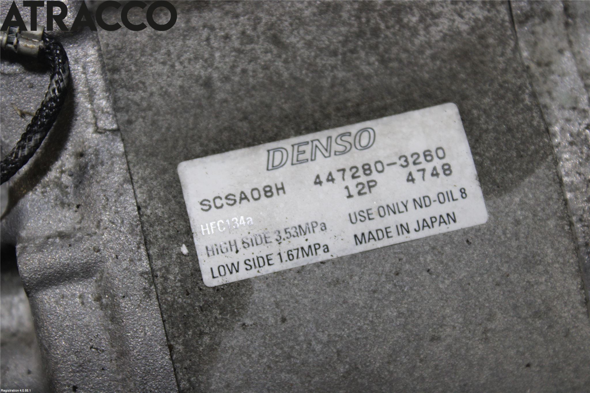 Subaru OUTBACK 10-15 Varme Ac Kompressor