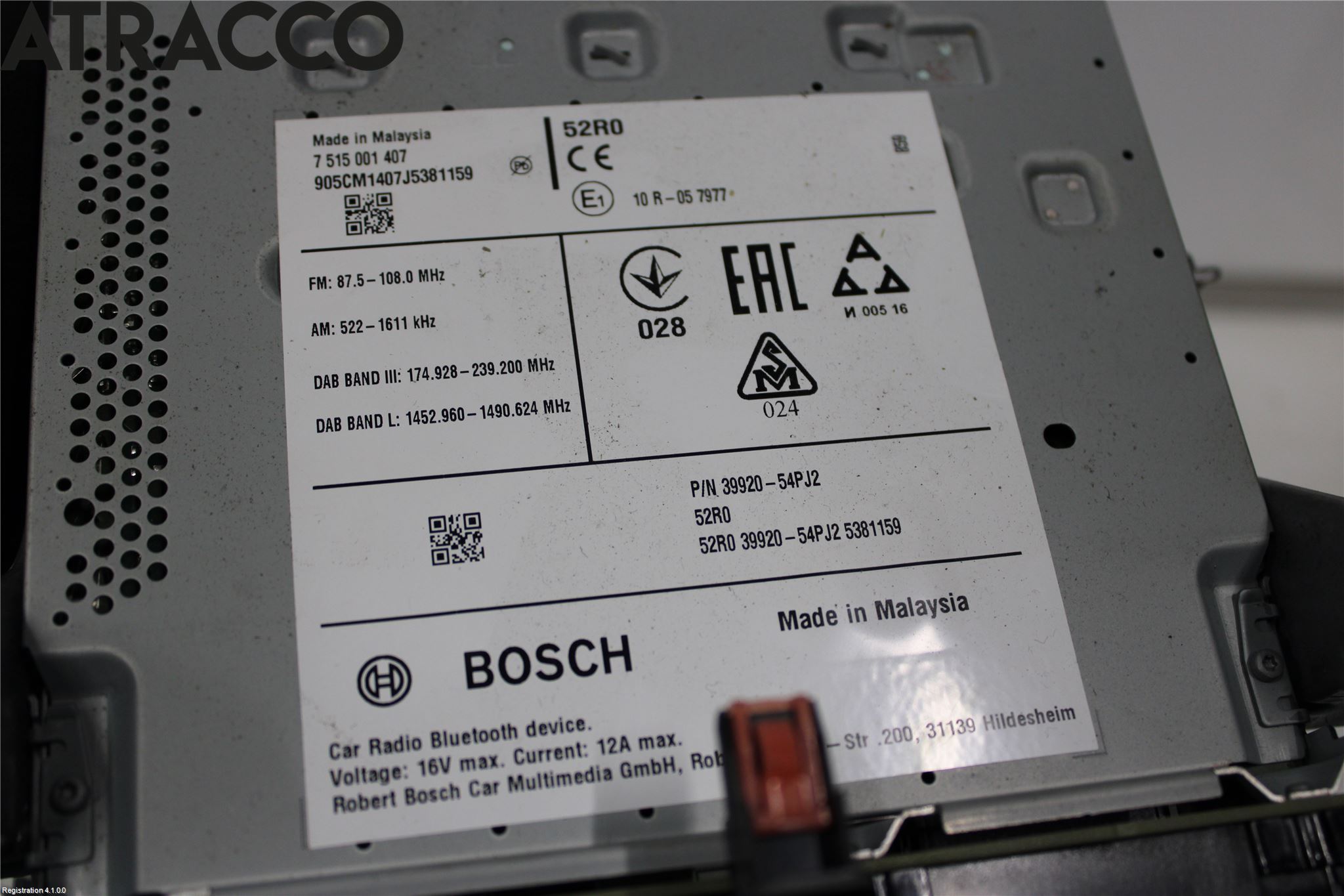 Suzuki VITARA 15- Stereo Radio Med Cd