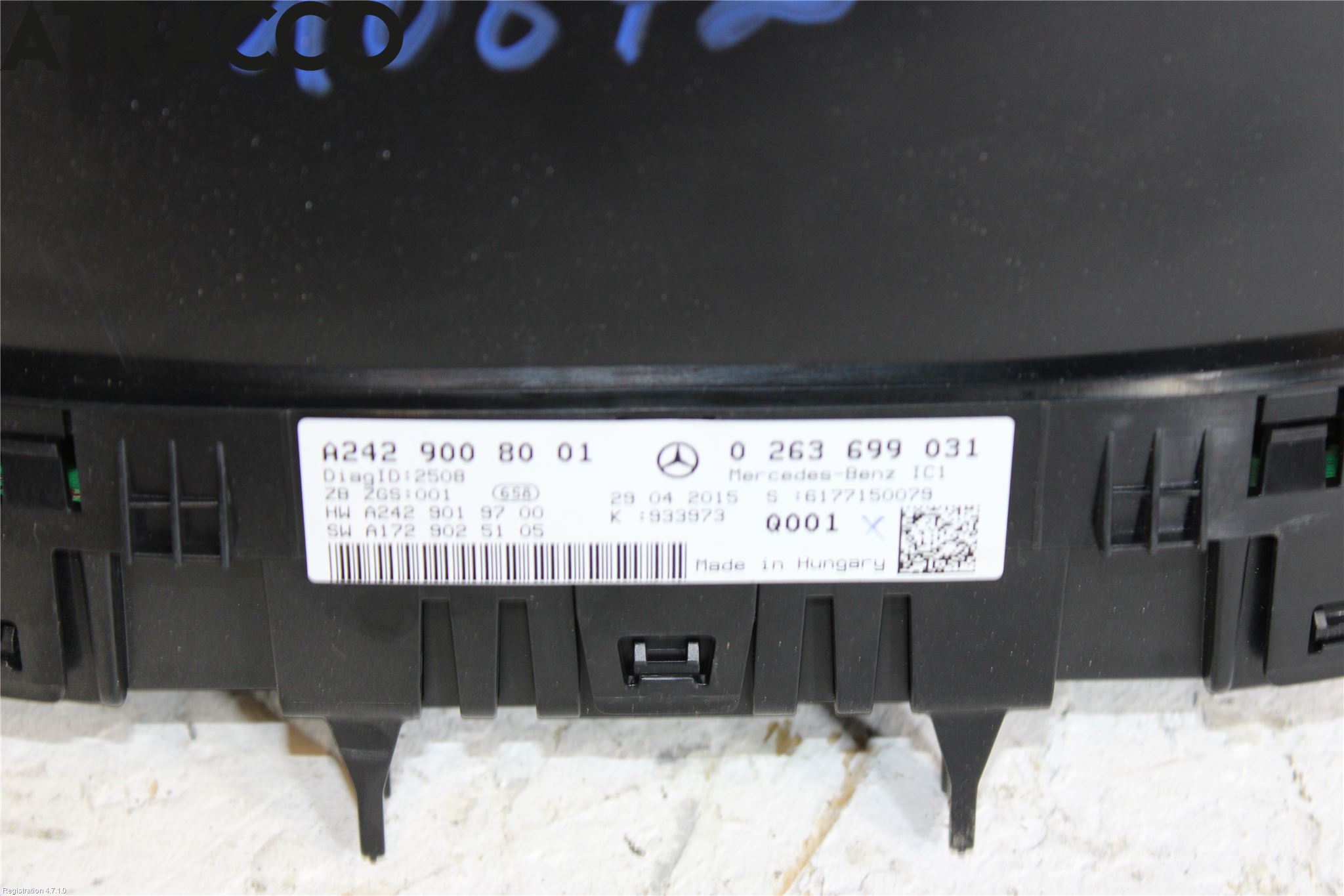 Mercedes-Benz MB B-KLASS (W246/W242) 12-19 Instr Kombinert