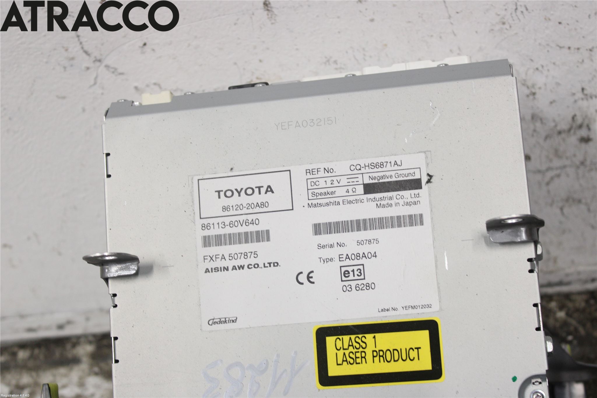 Toyota AVENSIS 09-15 Stereo Radio