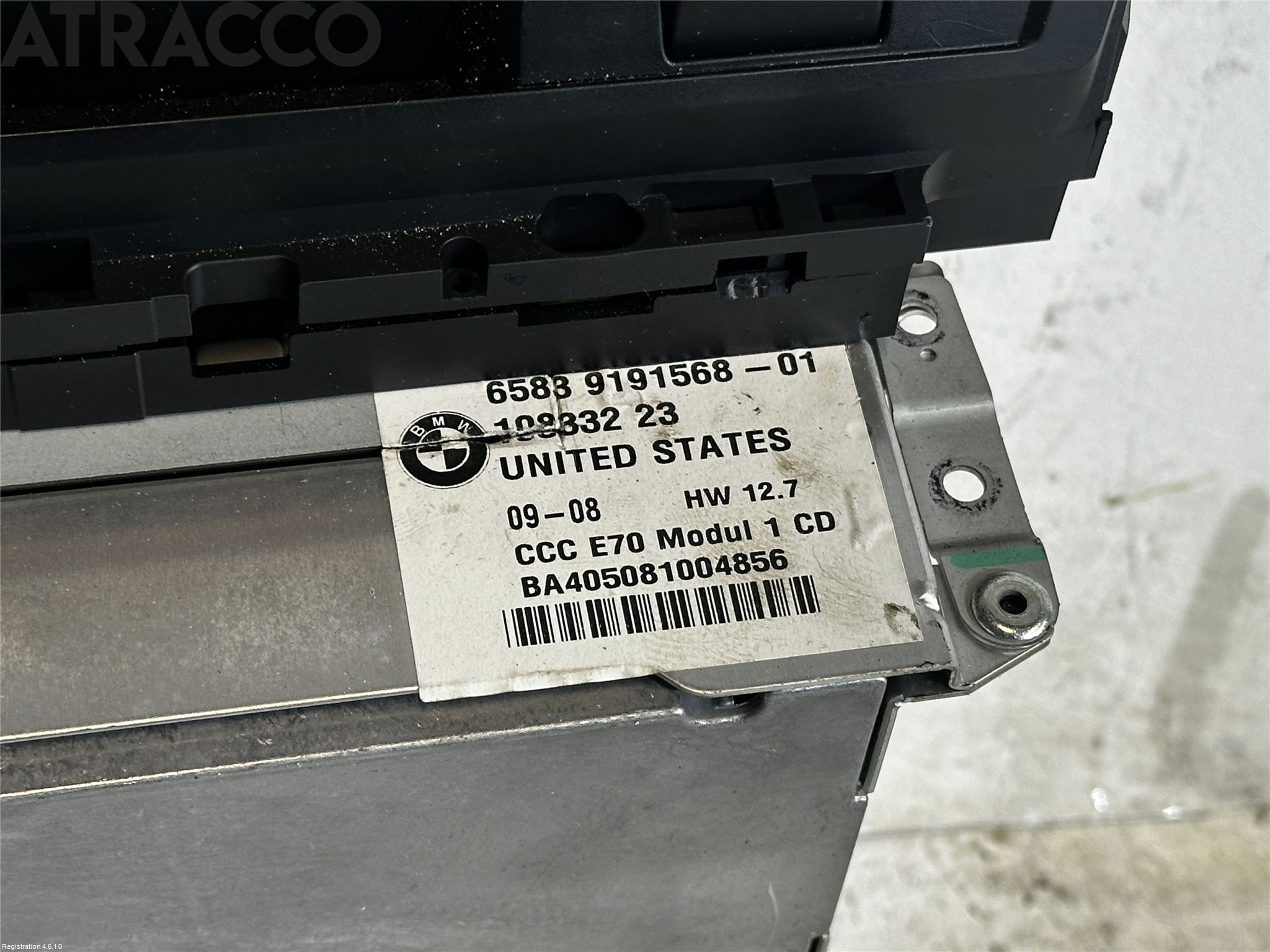 BMW X6 E71/E72   08-14 Stereo Radio Med Cd