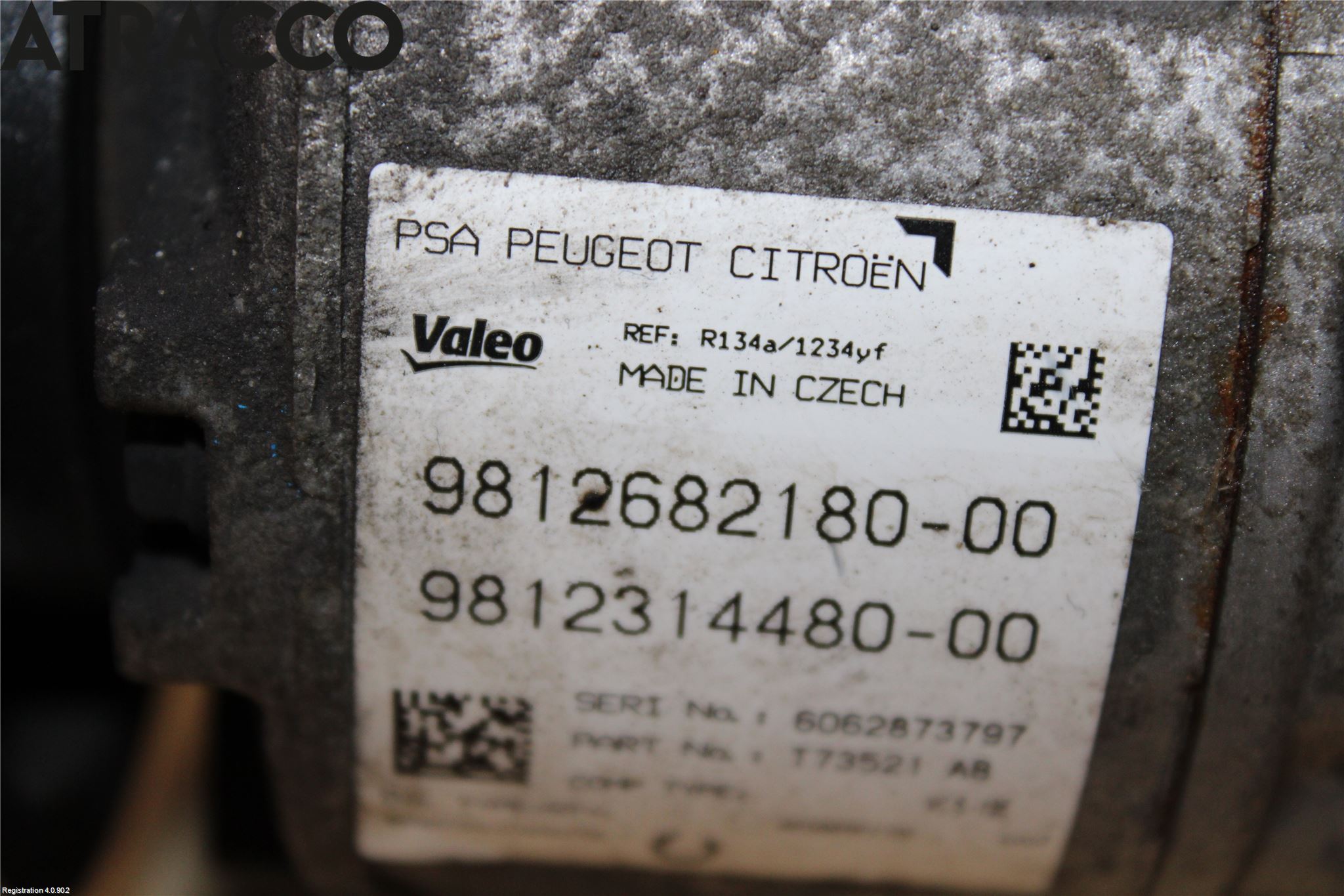 Peugeot 308 14-21 Varme Ac Kompressor