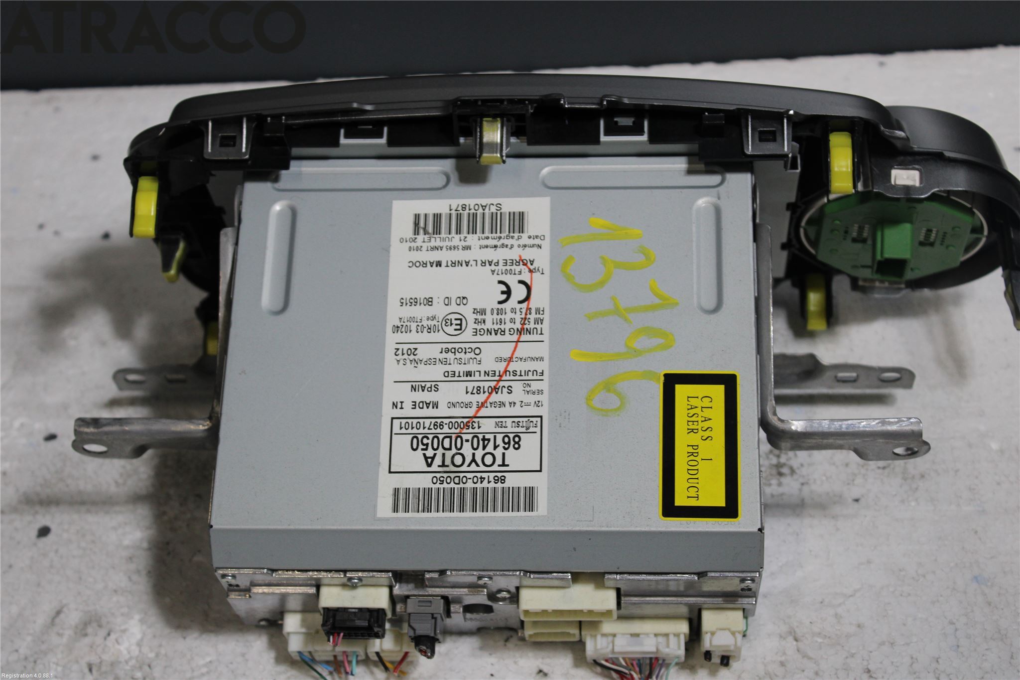 Toyota YARIS XP130 12-14 Stereo Radio